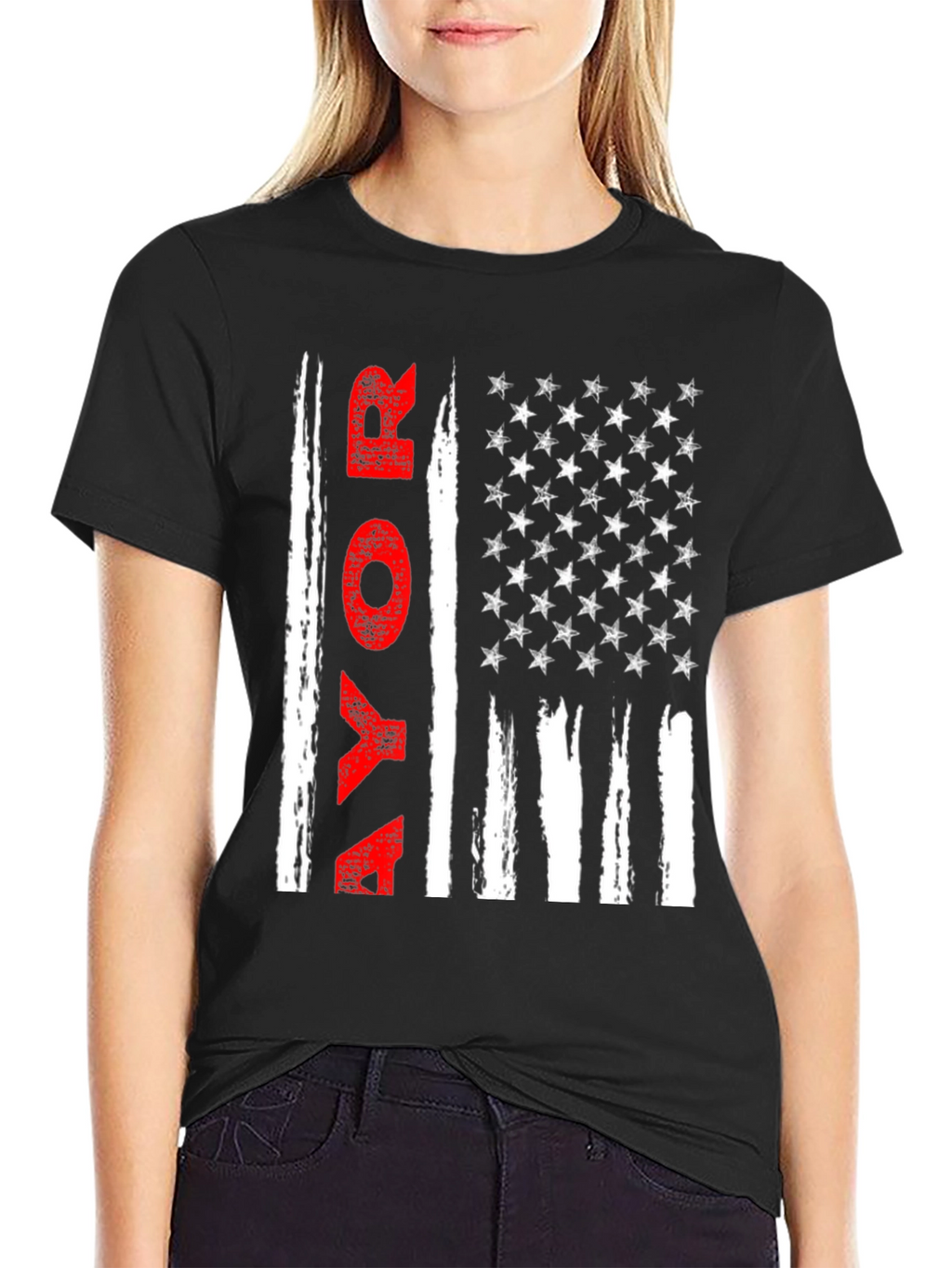 Vote T-Shirt - Patriotic American Flag Design