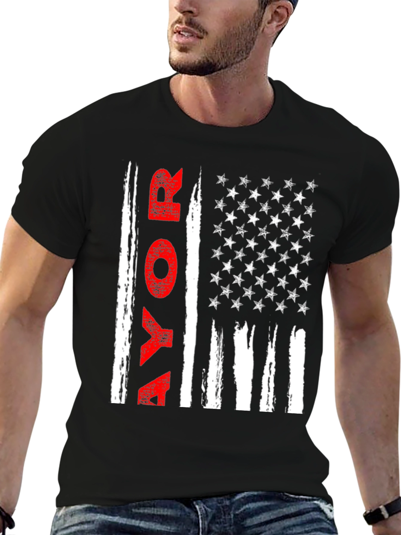 Vote T-Shirt - Patriotic American Flag Design