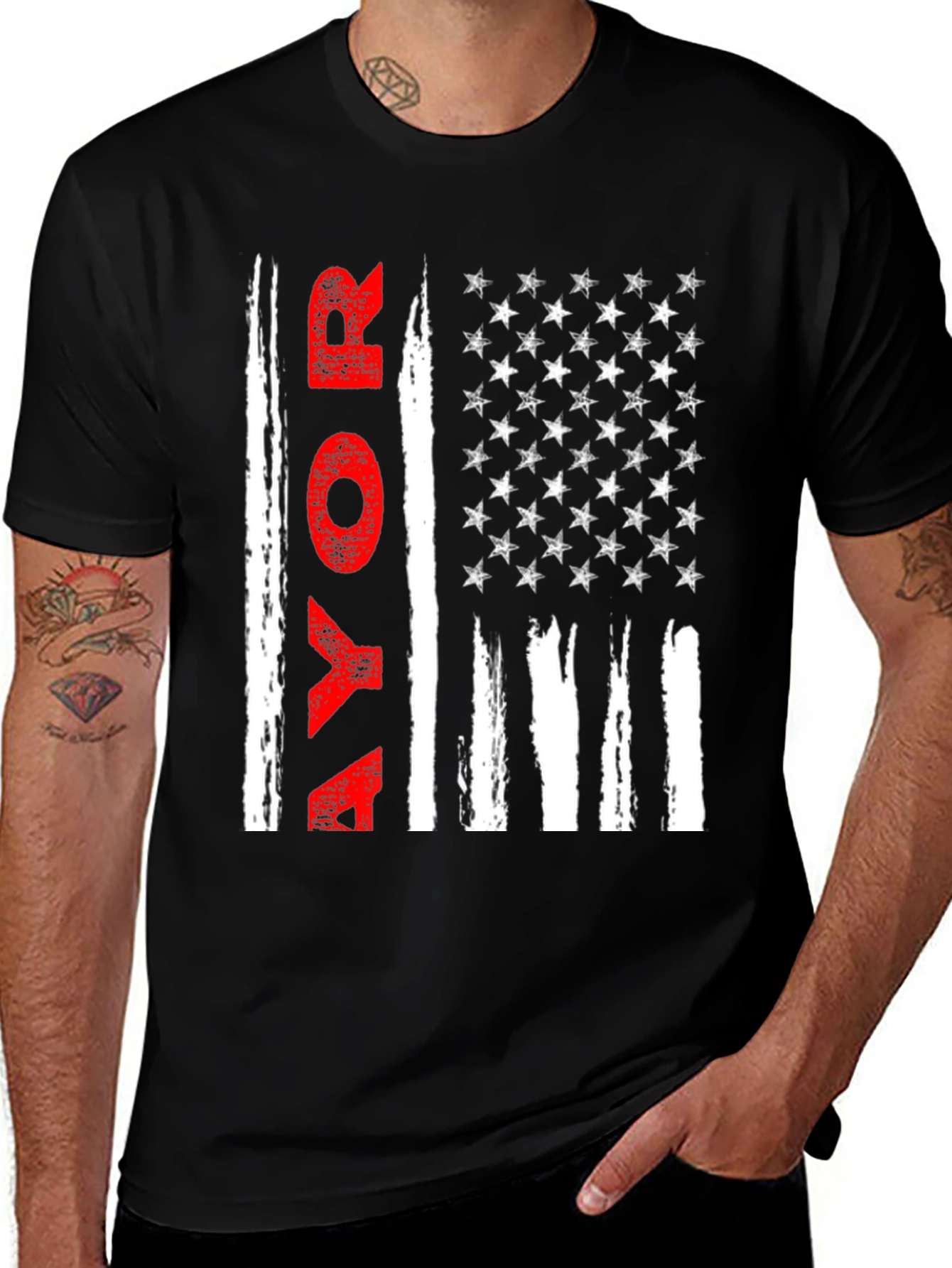 Vote T-Shirt - Patriotic American Flag Design