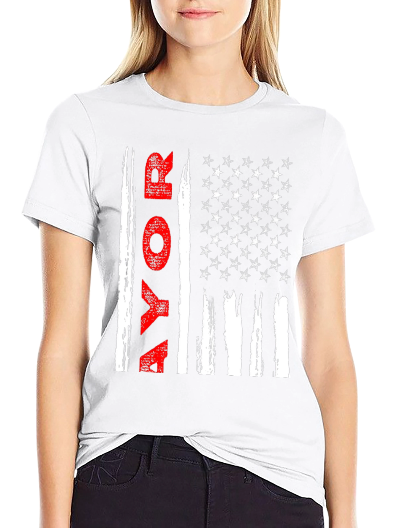 Vote T-Shirt - Patriotic American Flag Design