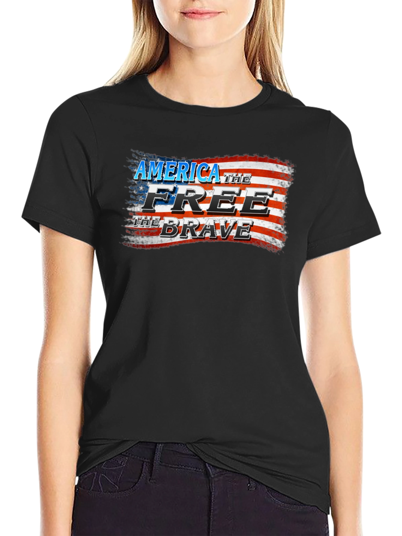 America the Free & Brave Graphic Tee
