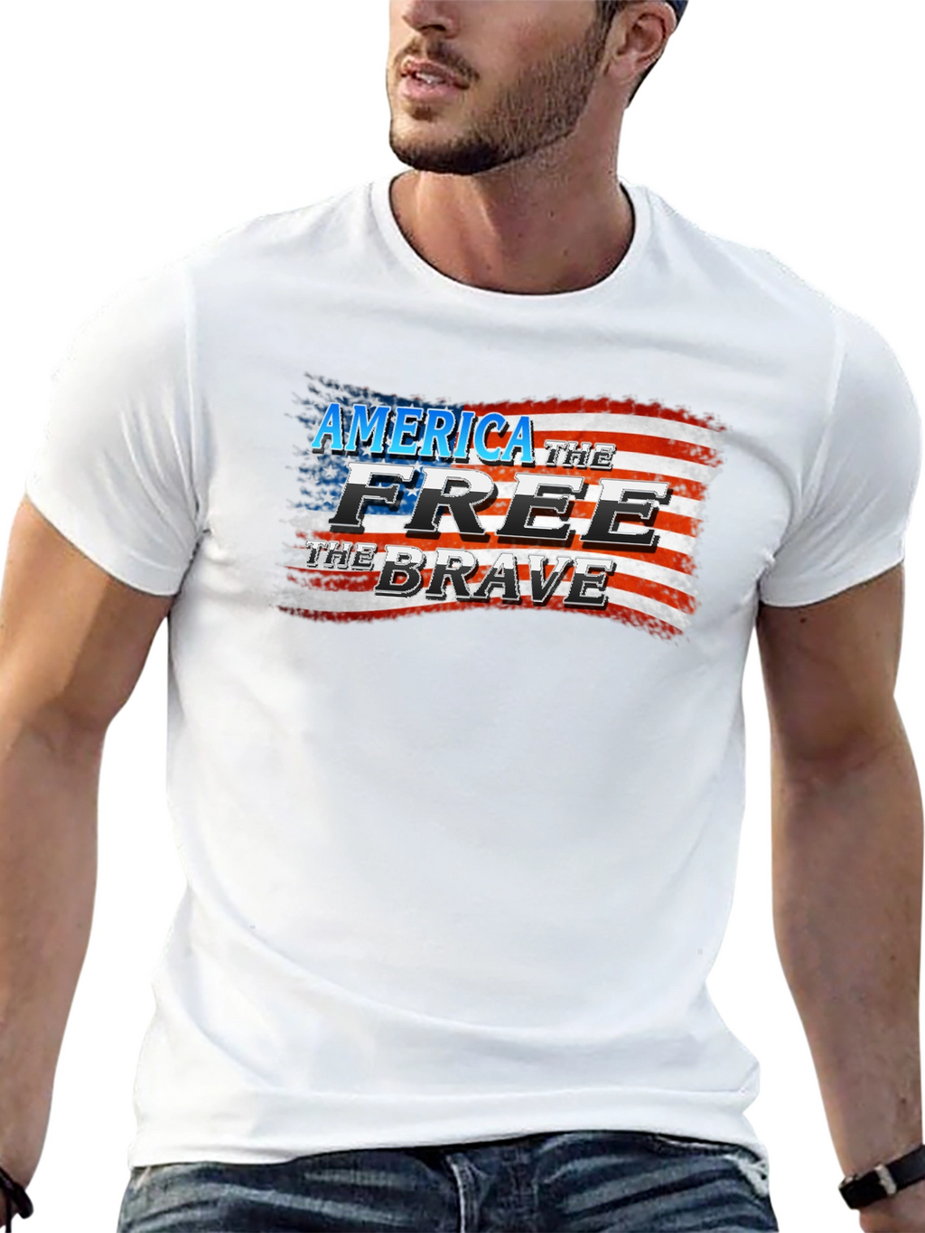 America the Free & Brave Graphic Tee