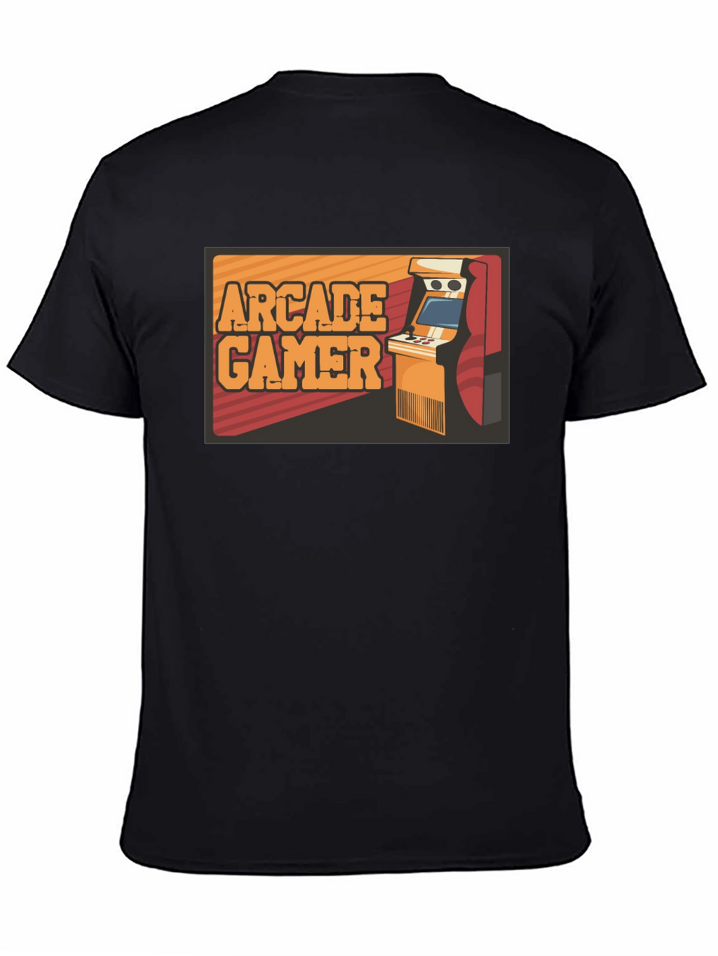 Arcade Gamer Black T-Shirt - Retro Gaming Style