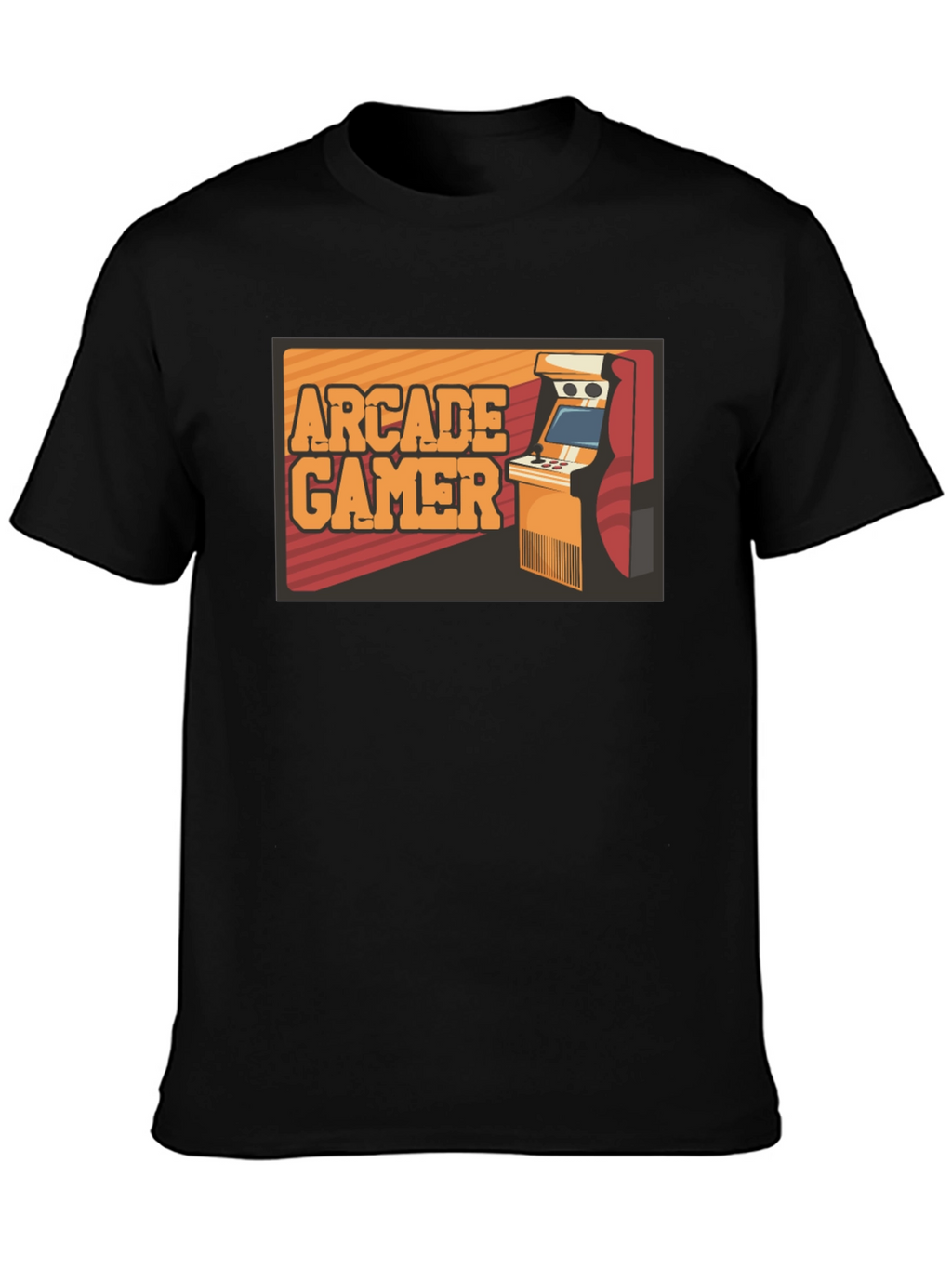 Arcade Gamer Black T-Shirt - Retro Gaming Style