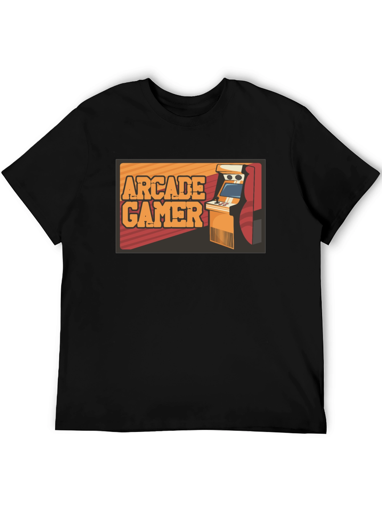 Arcade Gamer Black T-Shirt - Retro Gaming Style
