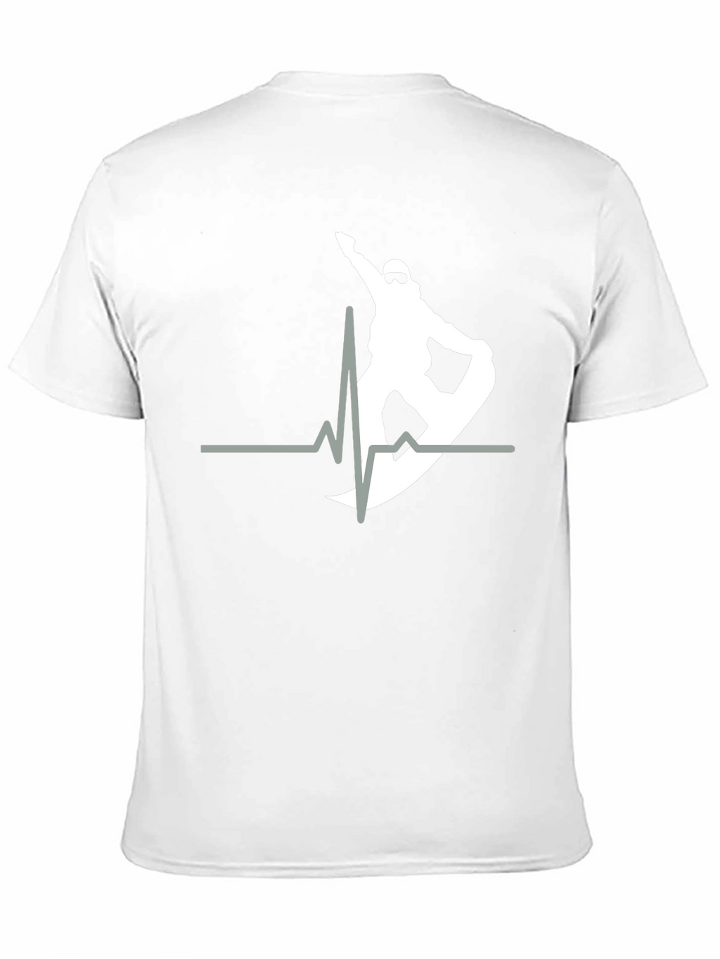 Snowboard Heartbeat T-Shirt - Black