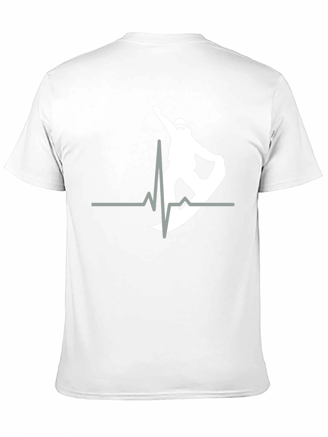 Snowboard Heartbeat T-Shirt - Black
