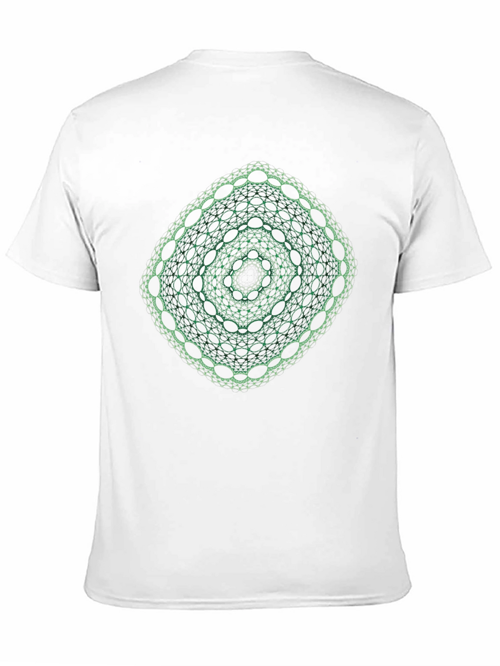 Geometric Green Fractal Tee