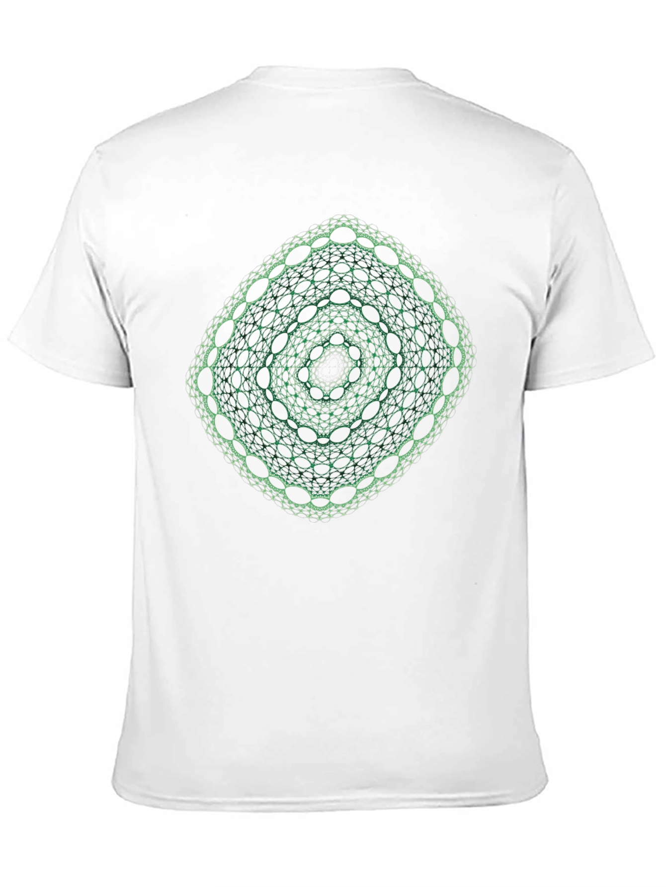 Geometric Green Fractal Tee