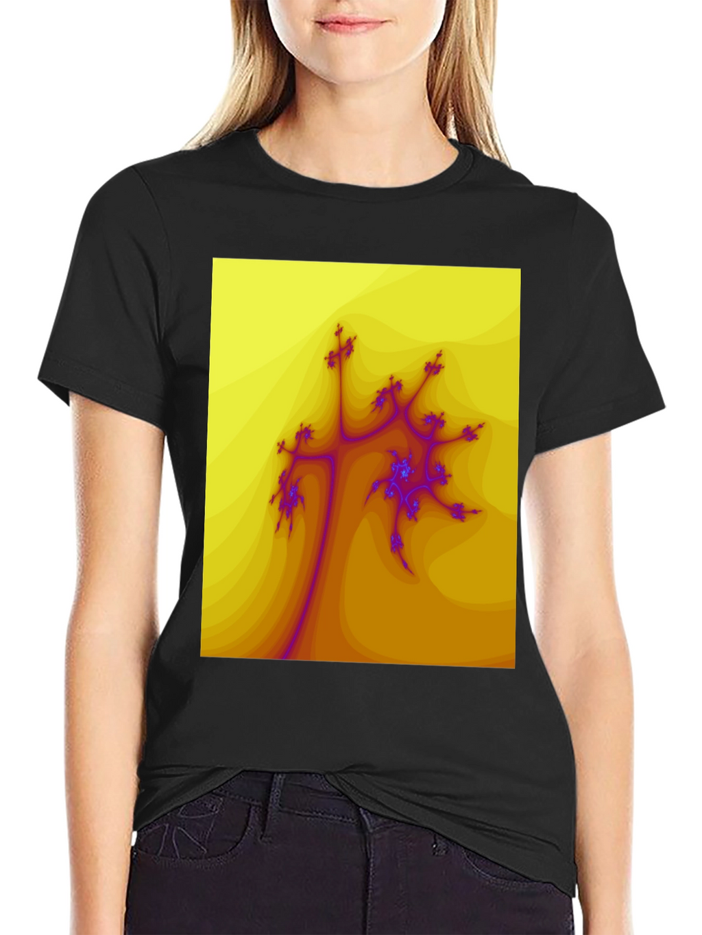 Fractal Art Graphic Tee - Unique Design