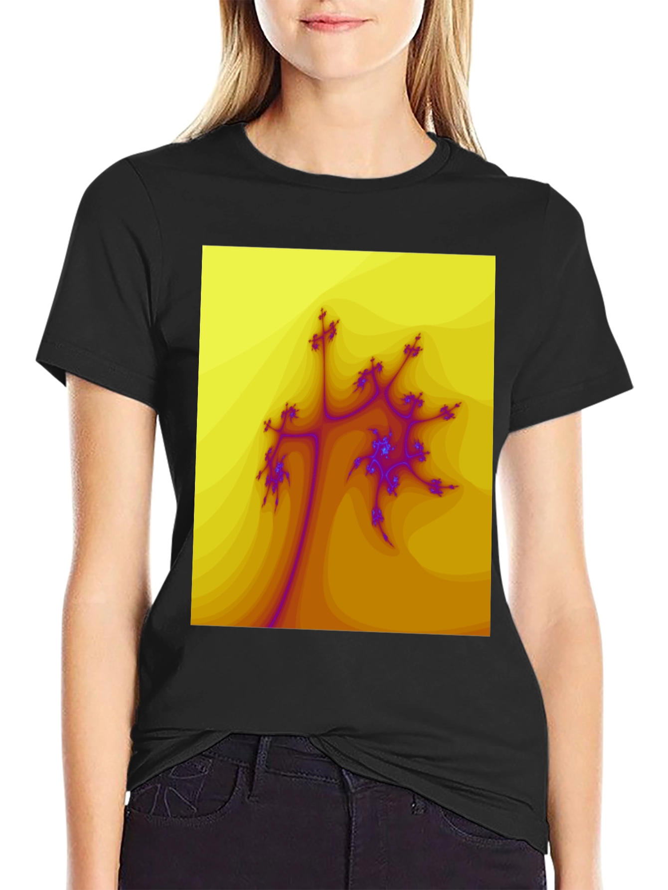 Fractal Art Graphic Tee - Unique Design