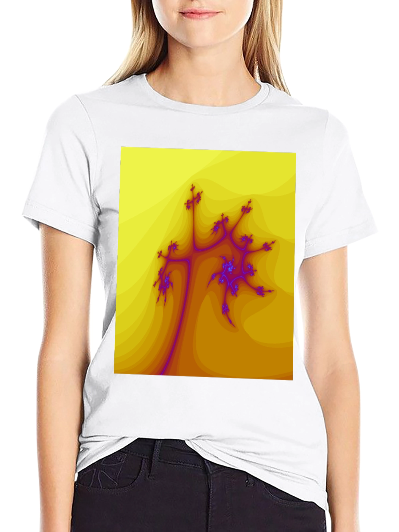 Fractal Art Graphic Tee - Unique Design