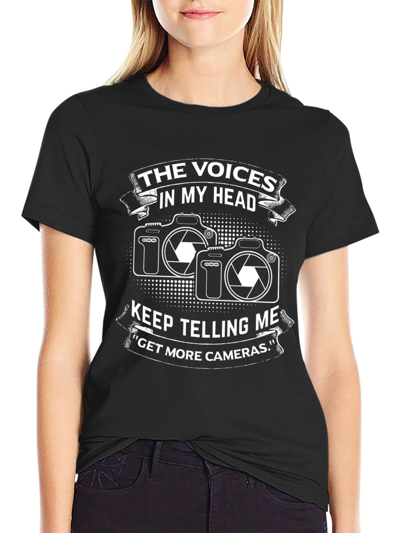 Photographer T-Shirt: Voices in My Head - More Cameras