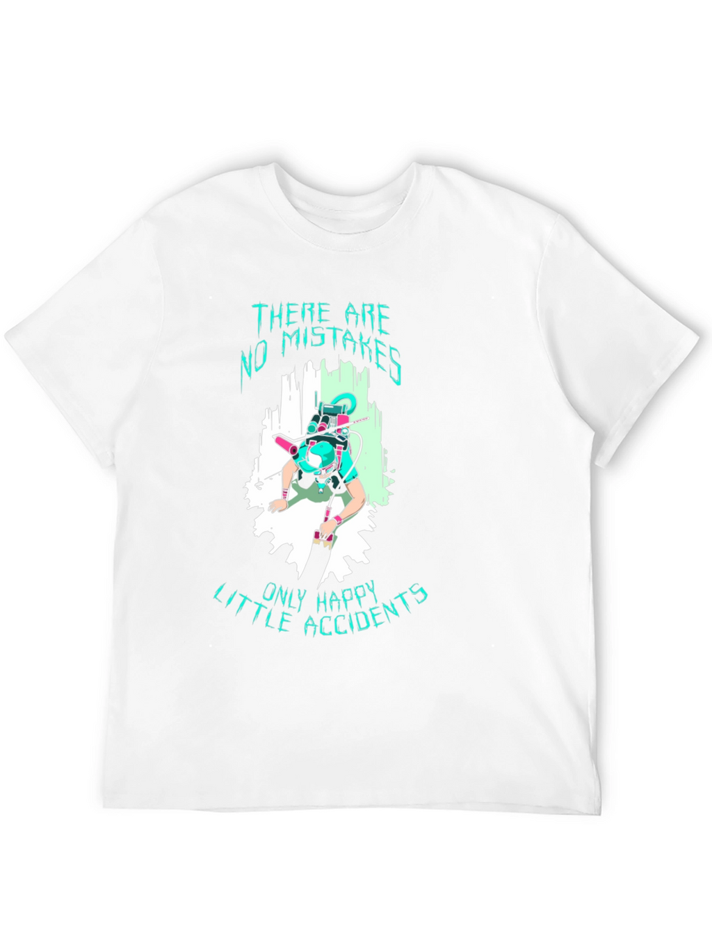 No Mistakes Happy Accidents Black T-Shirt