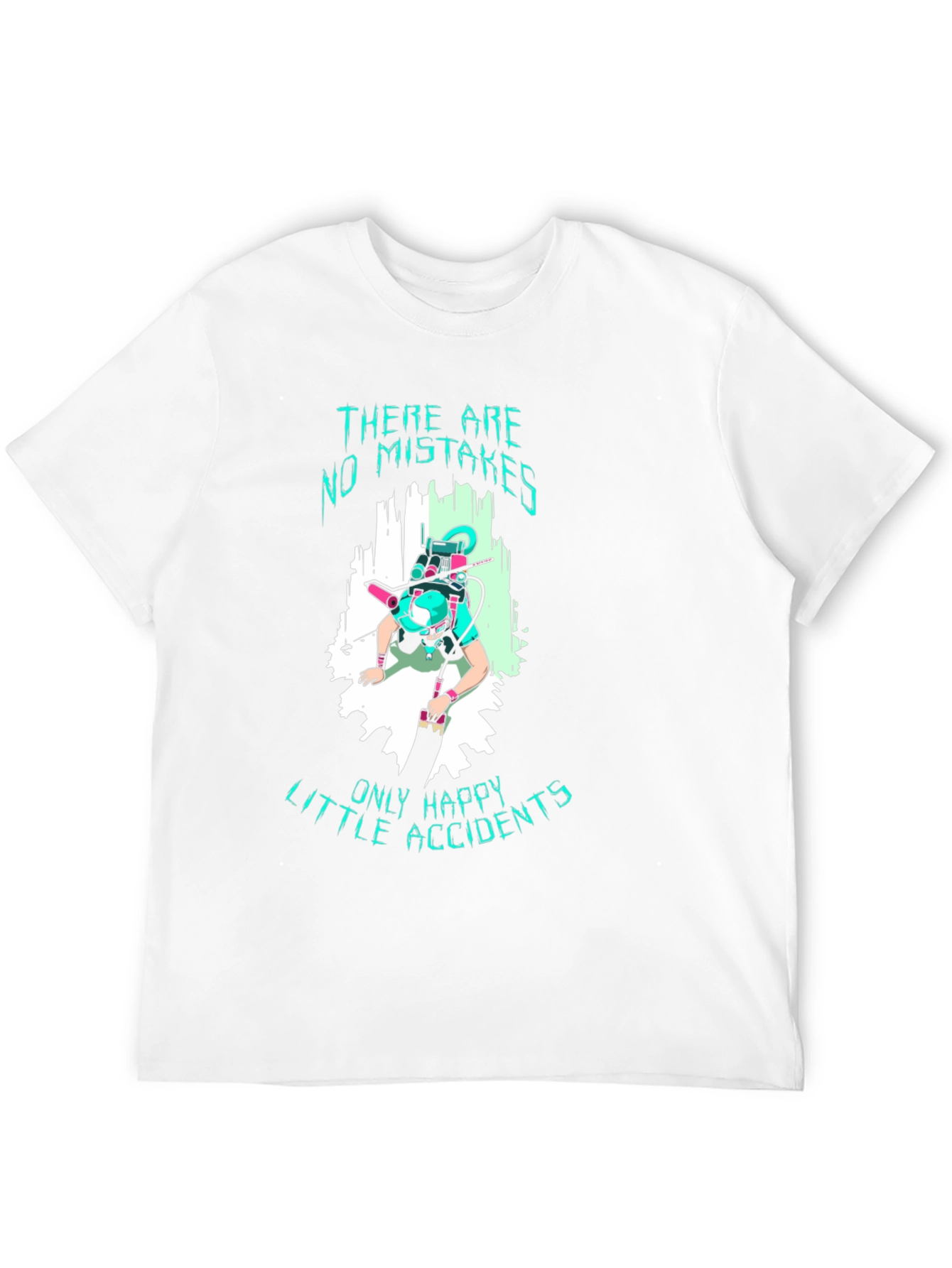 No Mistakes Happy Accidents Black T-Shirt