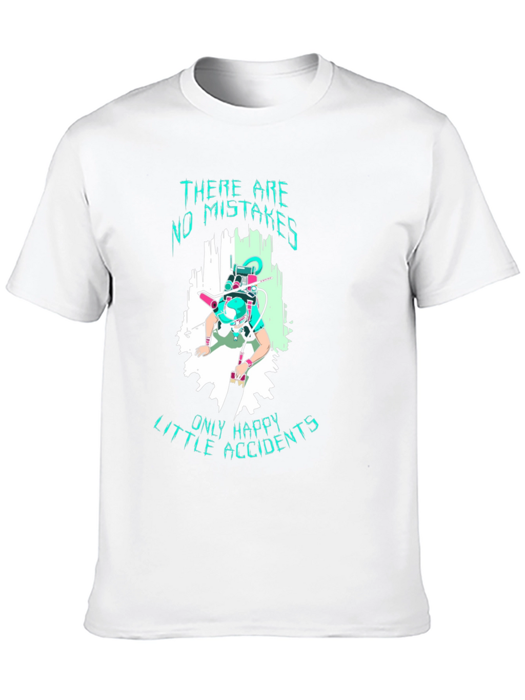 No Mistakes Happy Accidents Black T-Shirt