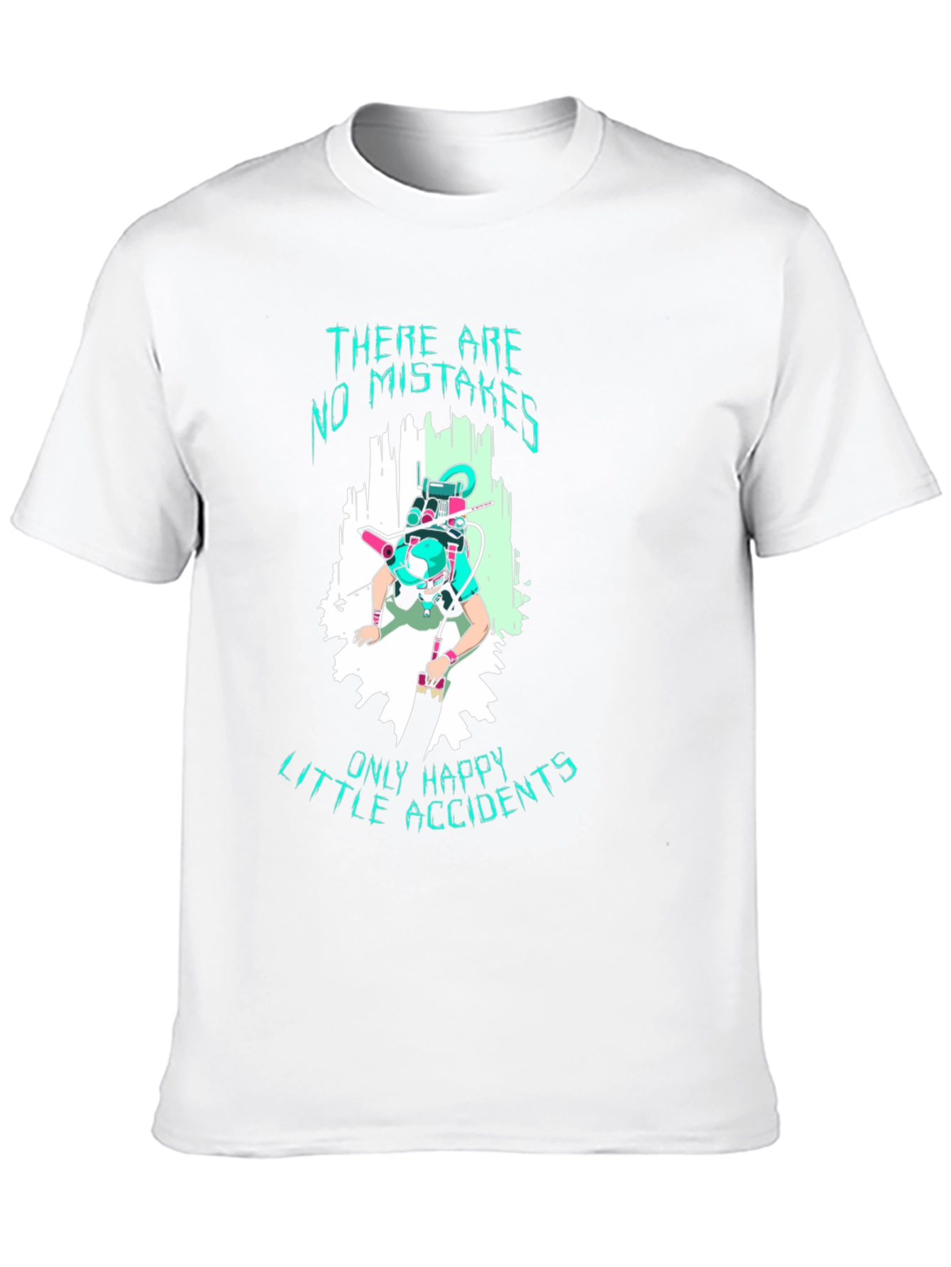 No Mistakes Happy Accidents Black T-Shirt