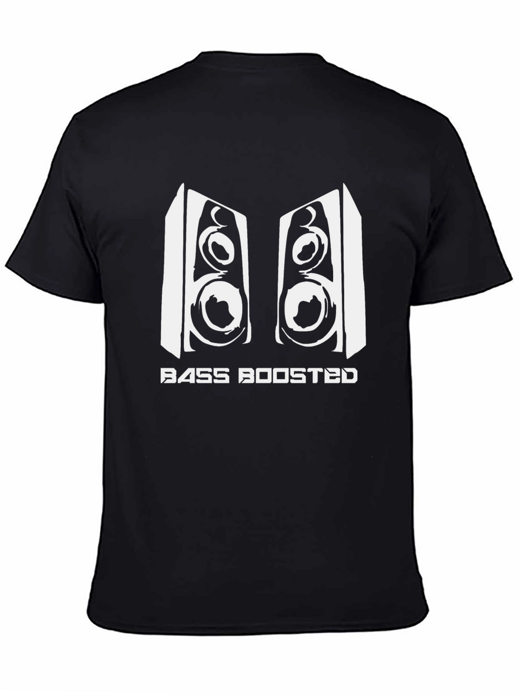 Bass Boosted Graphic Tee - Black