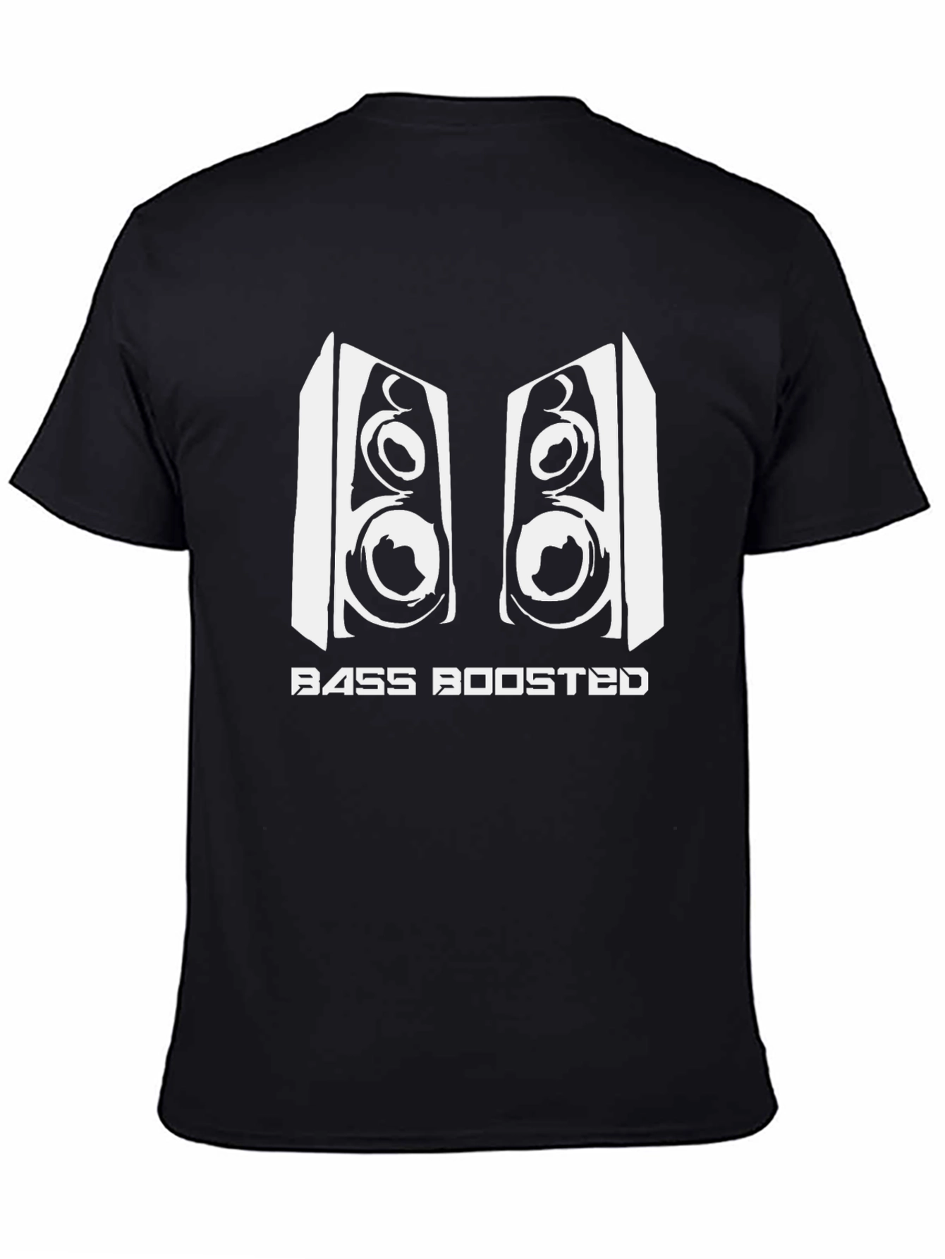 Bass Boosted Graphic Tee - Black