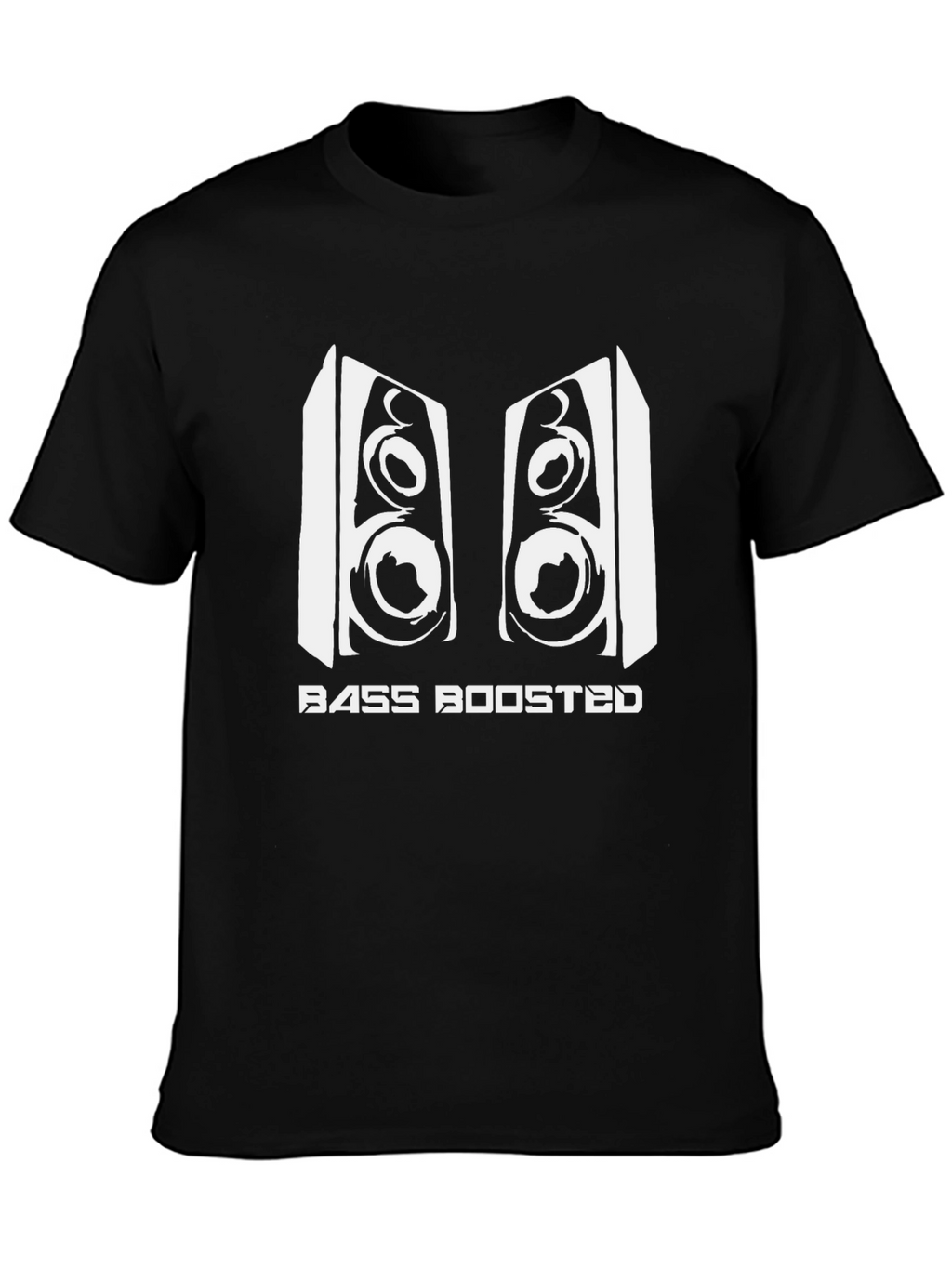 Bass Boosted Graphic Tee - Black