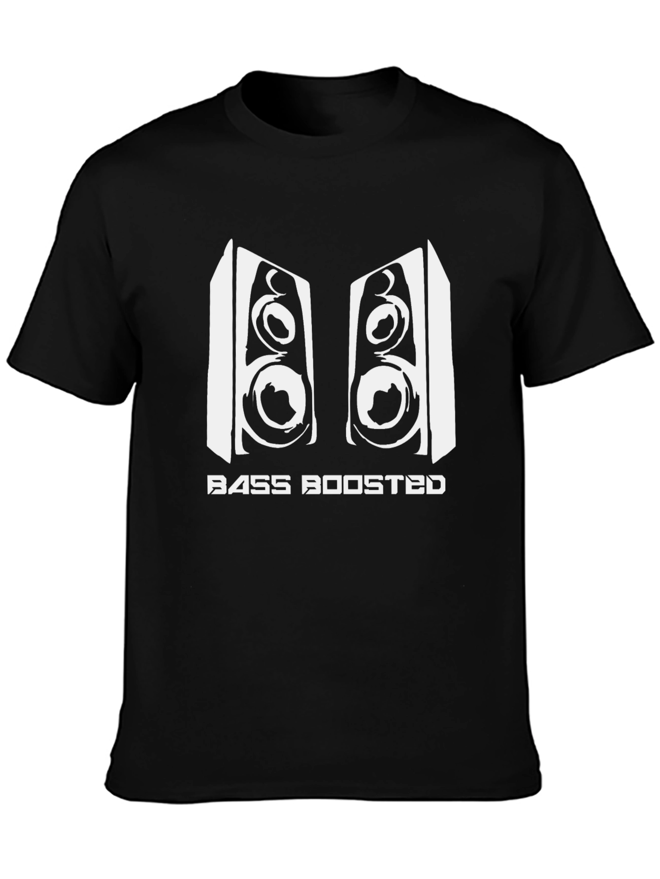 Bass Boosted Graphic Tee - Black