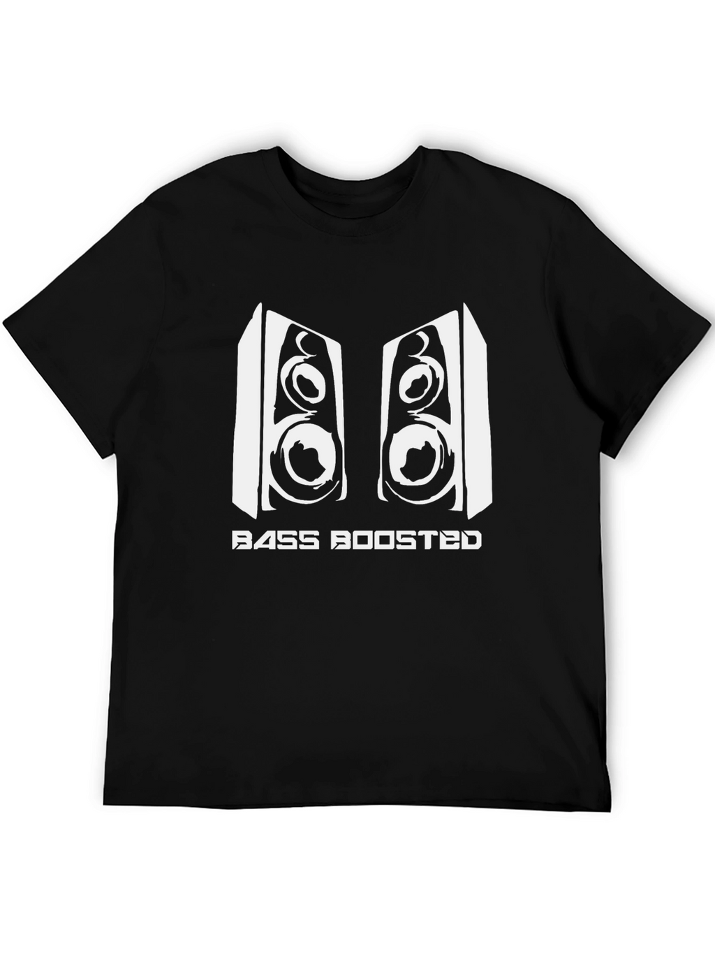 Bass Boosted Graphic Tee - Black