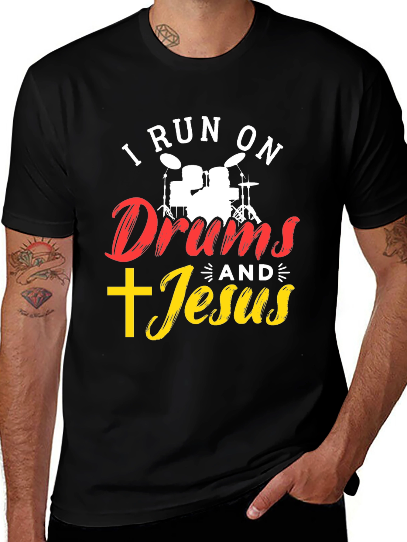 I Run On Drums And Jesus T-Shirt
