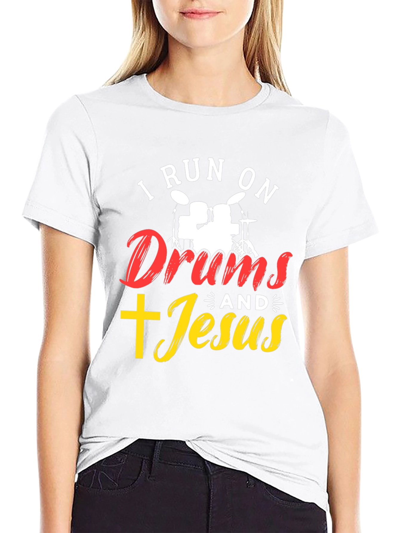 I Run On Drums And Jesus T-Shirt