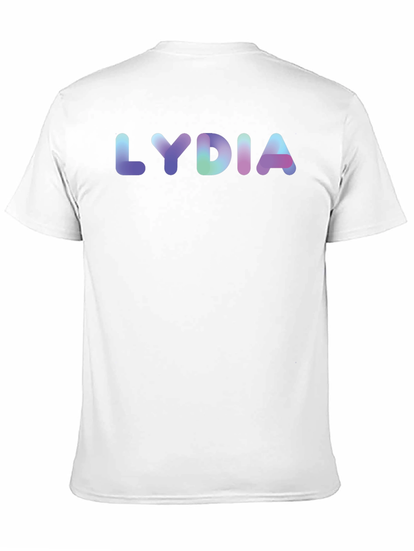 LYDIA Gradient Text Graphic Black T-Shirt