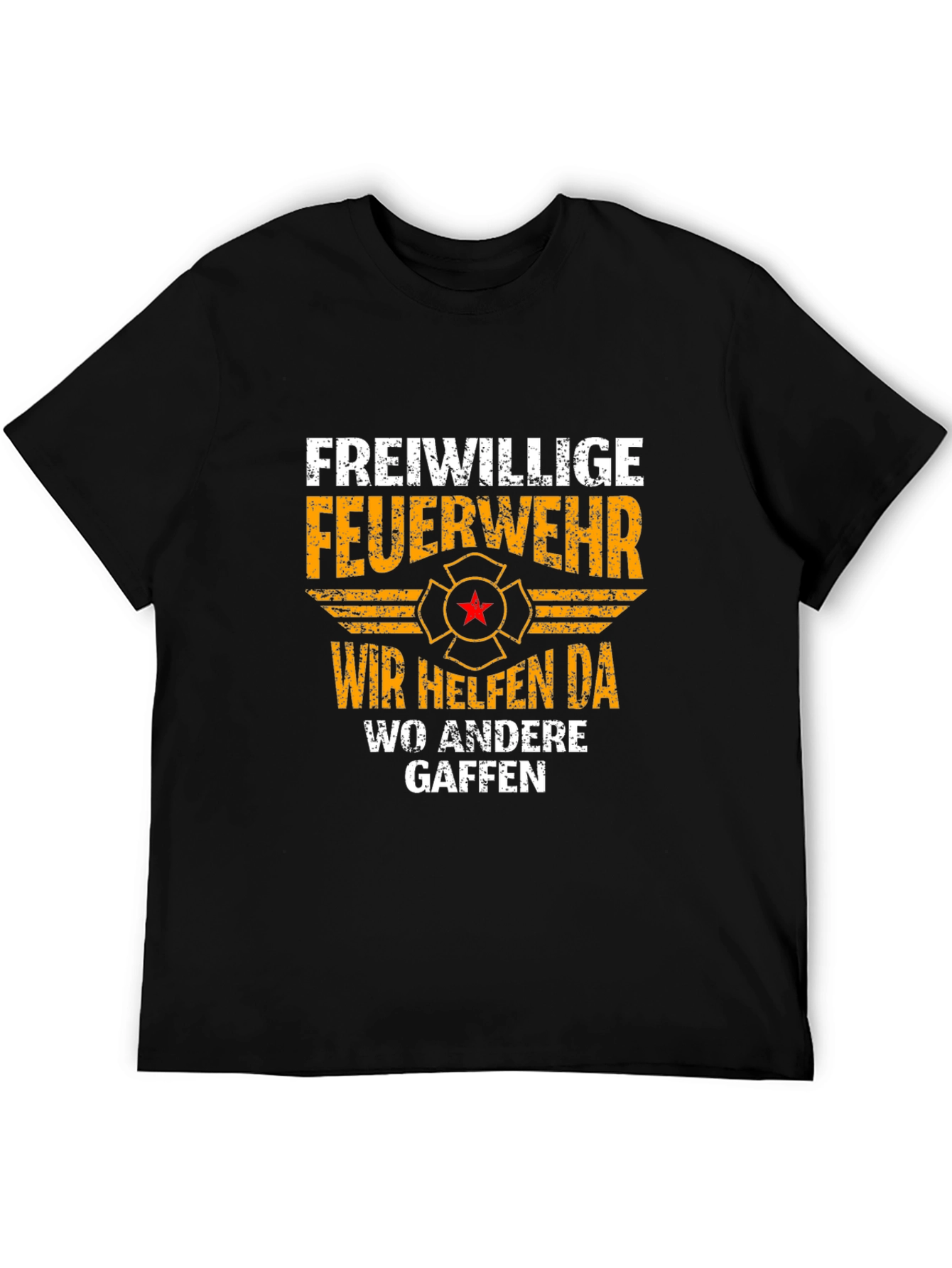 Volunteer Firefighter T-Shirt - Wir Helfen Da