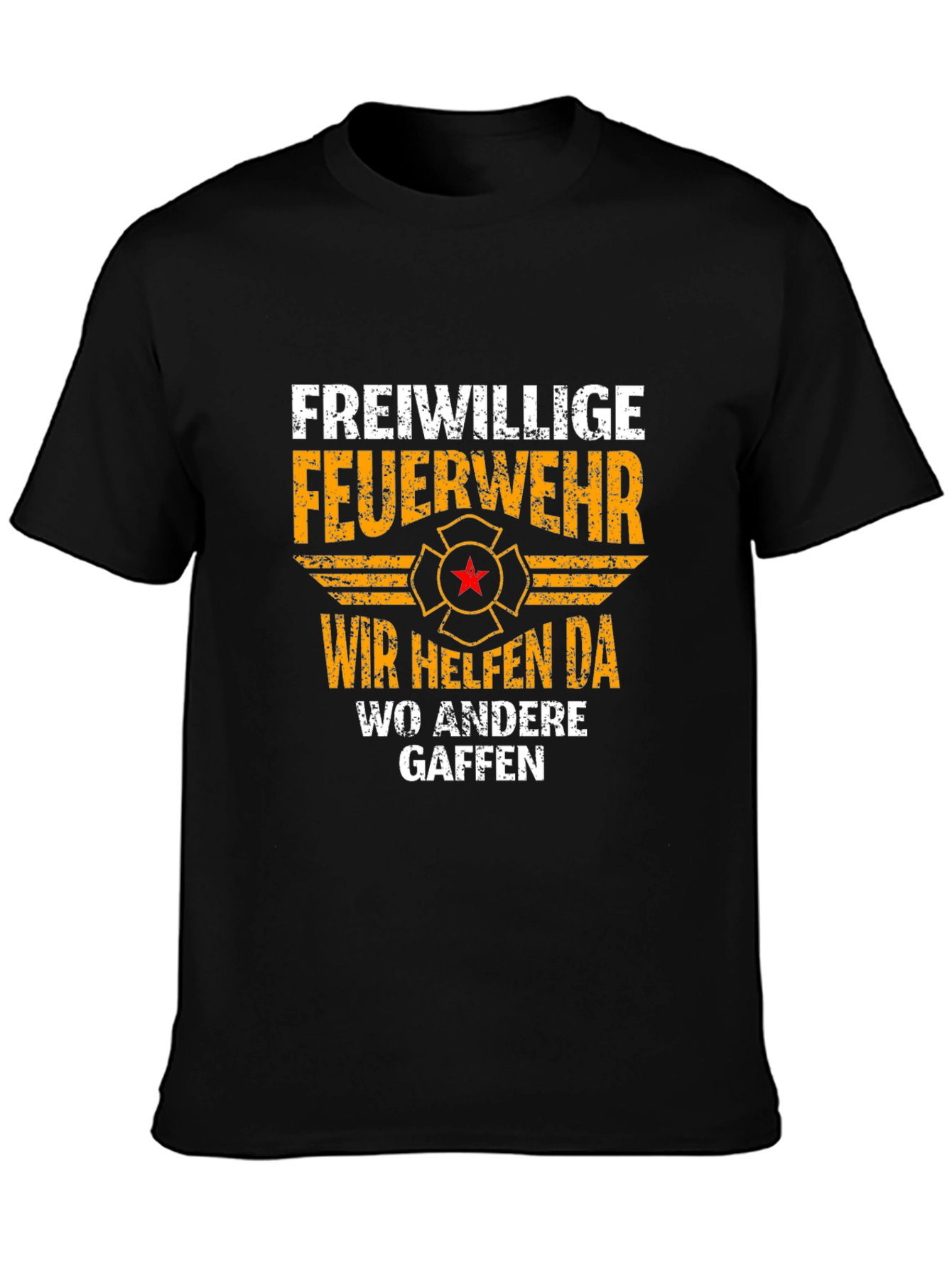 Volunteer Firefighter T-Shirt - Wir Helfen Da