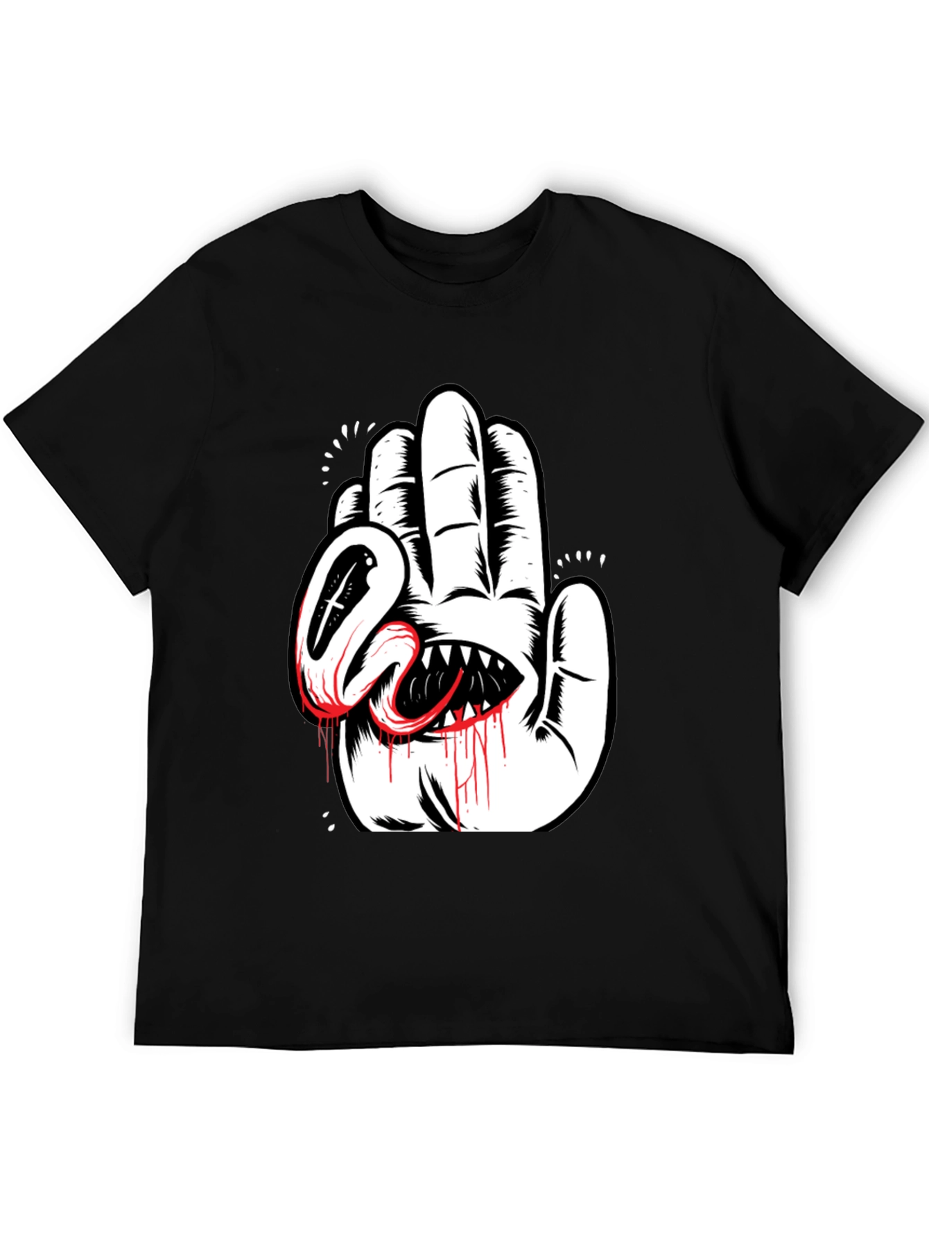 Hand Monster Graphic Tee - Black