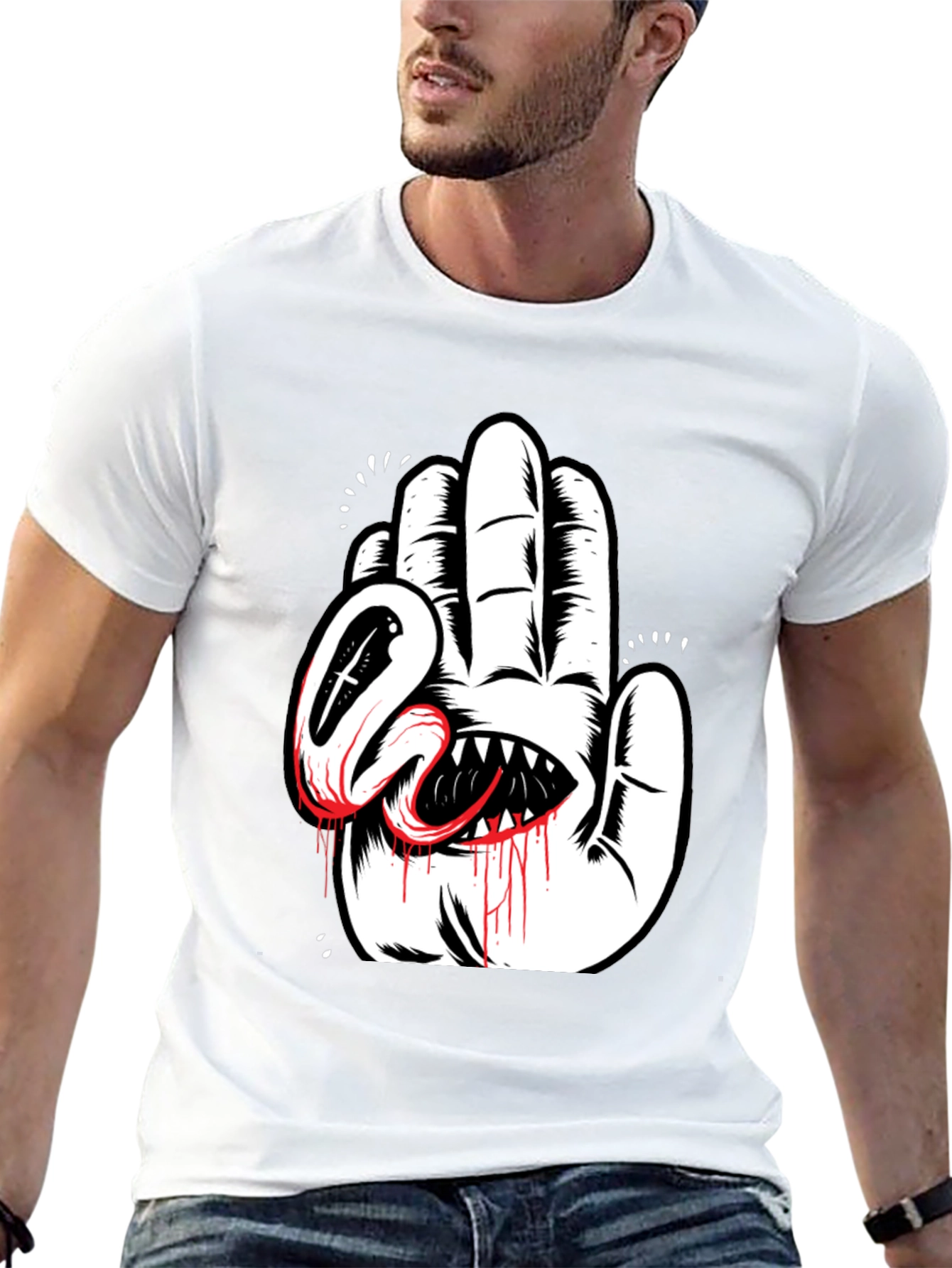 Hand Monster Graphic Tee - Black