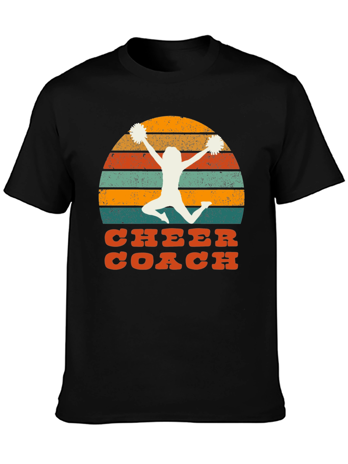 Retro Cheer Coach Graphic T-Shirt