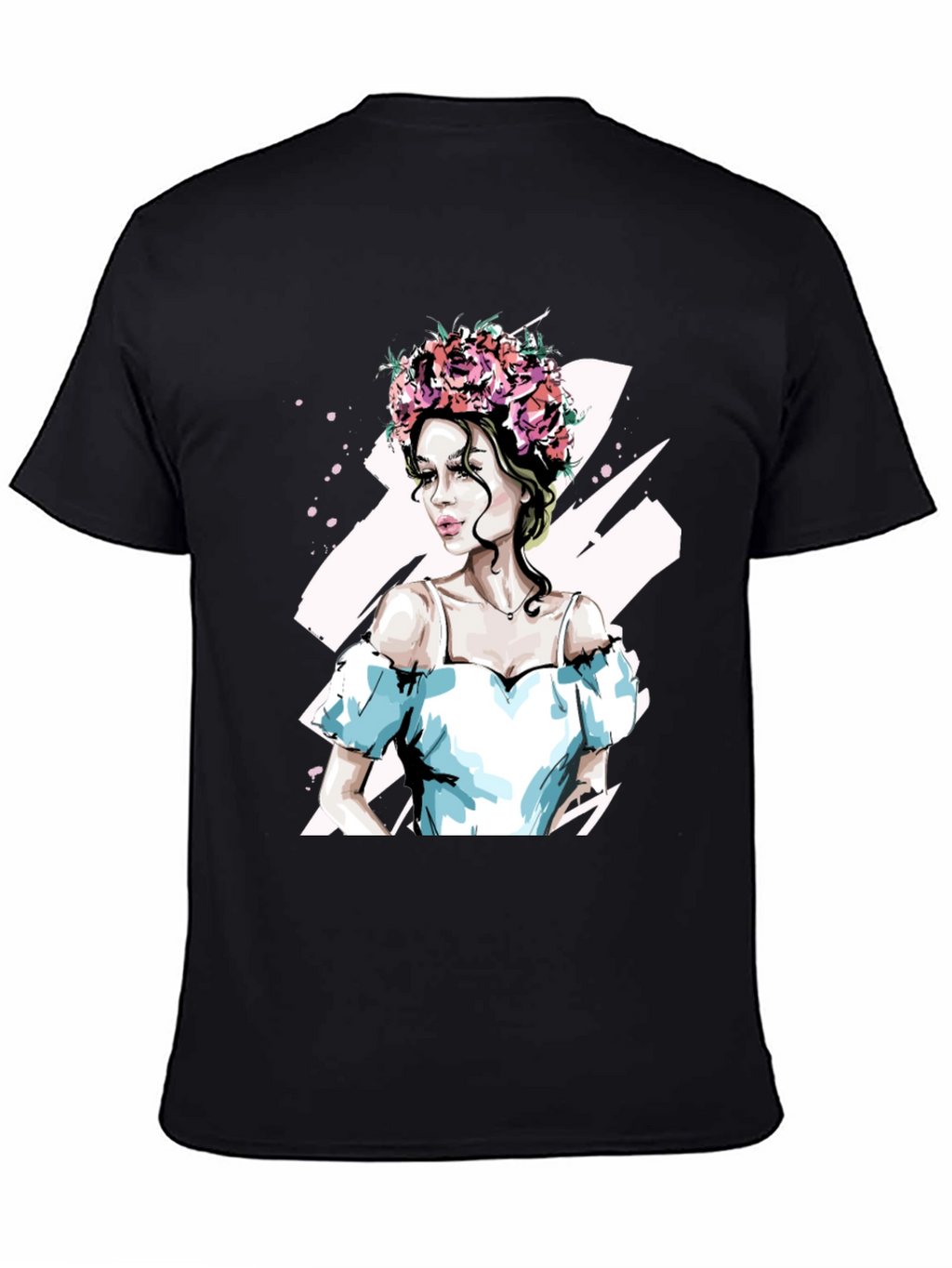 Floral Crown Woman Graphic Tee