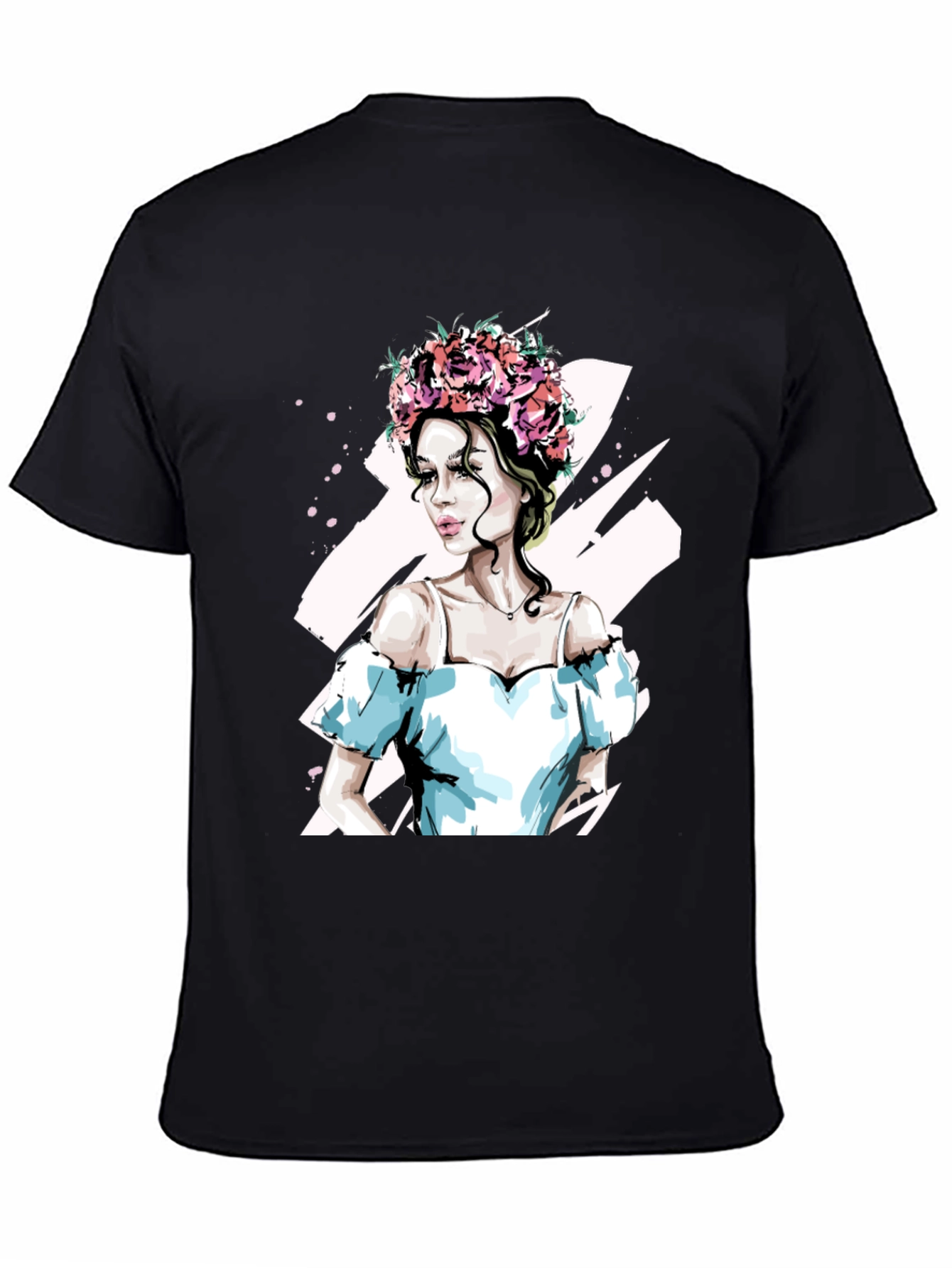 Floral Crown Woman Graphic Tee
