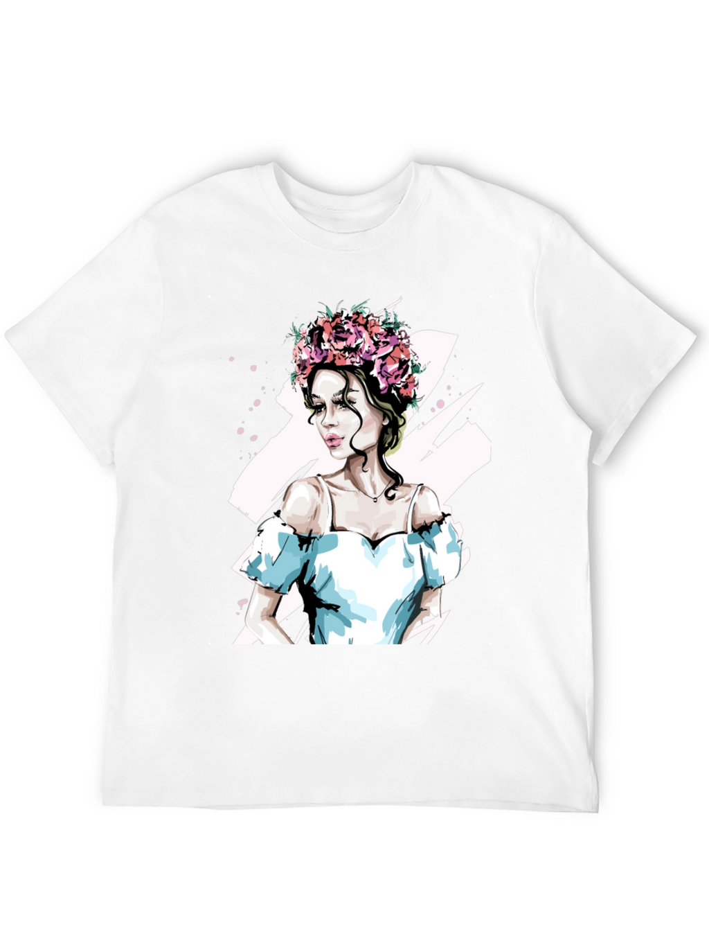 Floral Crown Woman Graphic Tee