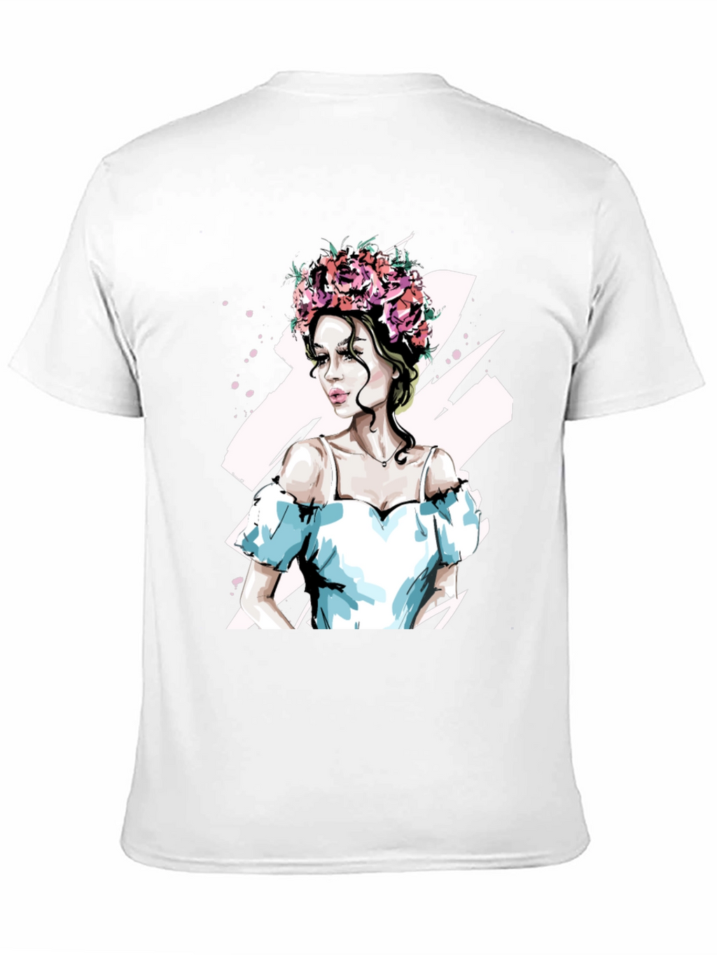 Floral Crown Woman Graphic Tee