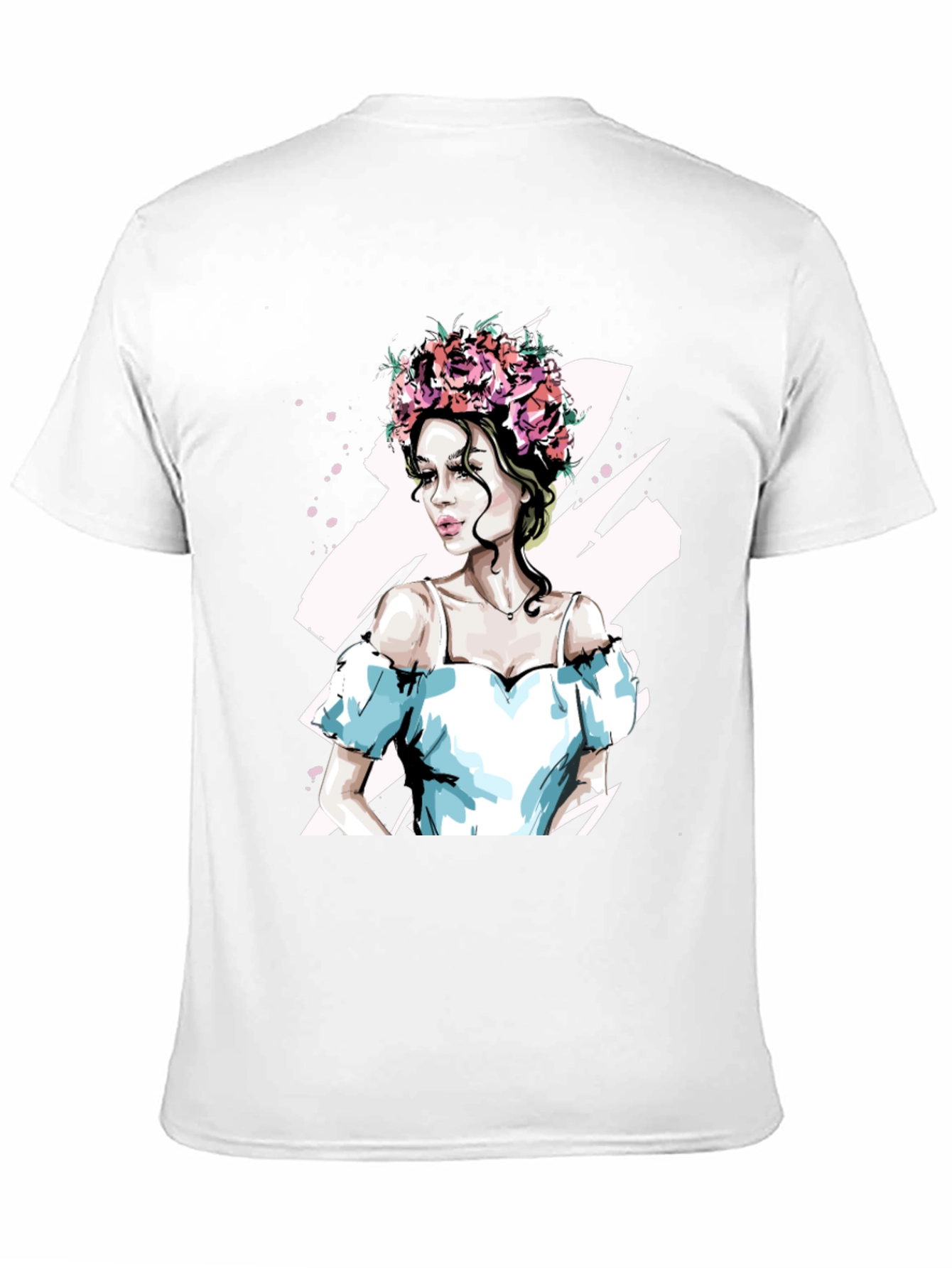 Floral Crown Woman Graphic Tee
