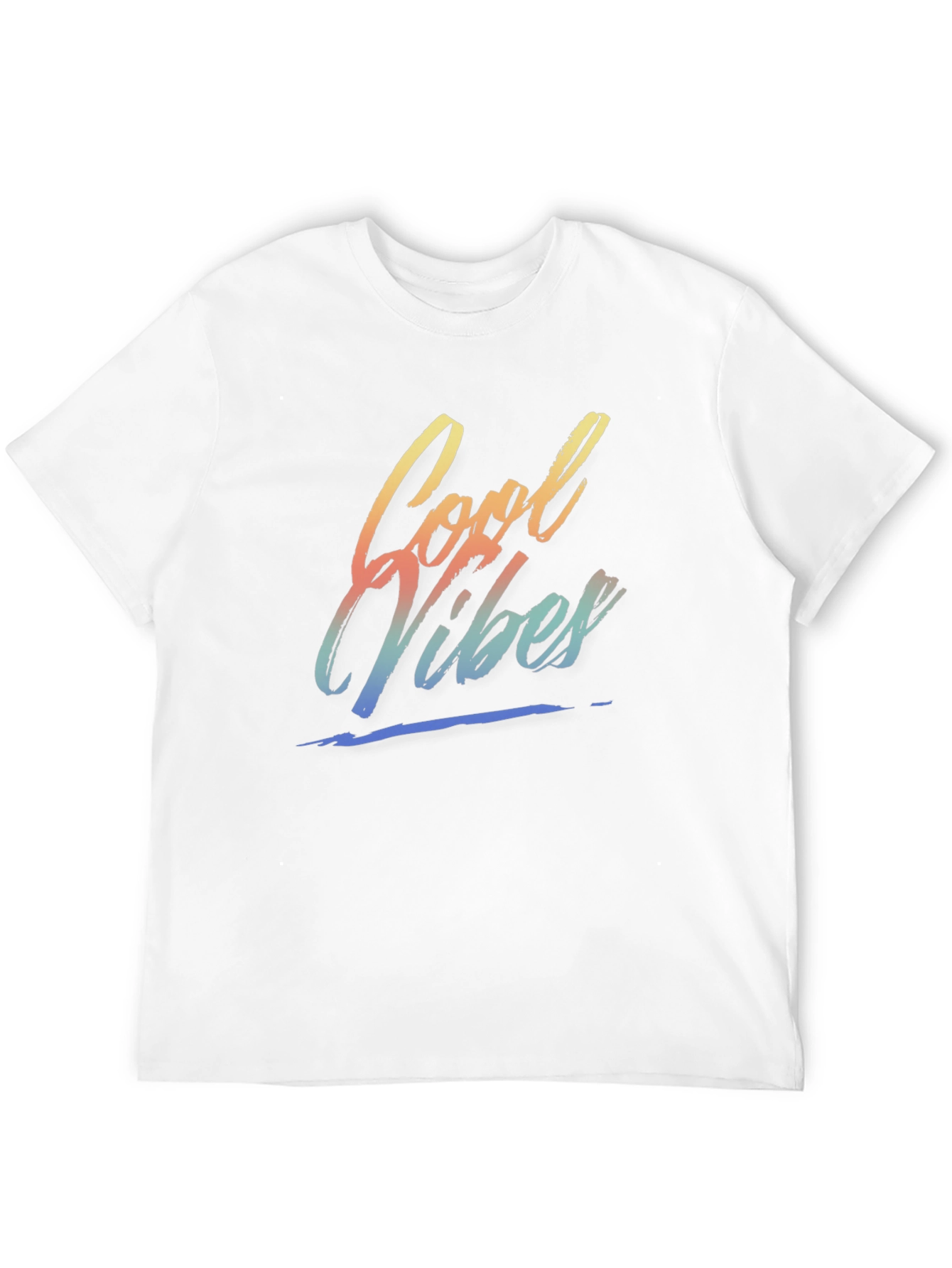 Cool Vibes Graphic Tee - Black Crew Neck T-Shirt