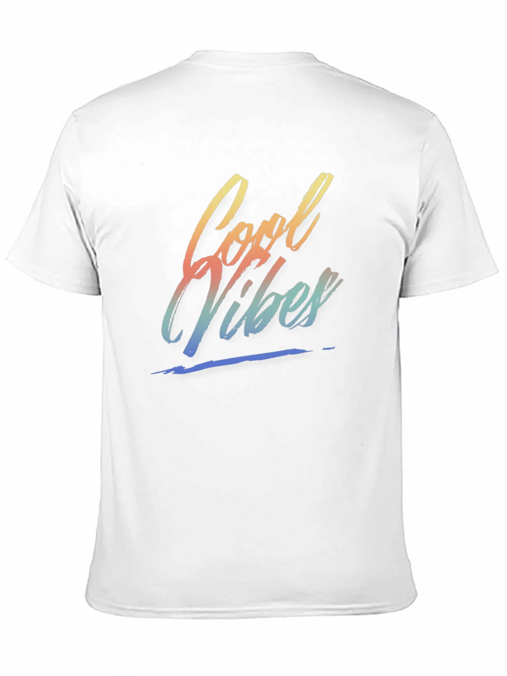 Cool Vibes Graphic Tee - Black Crew Neck T-Shirt