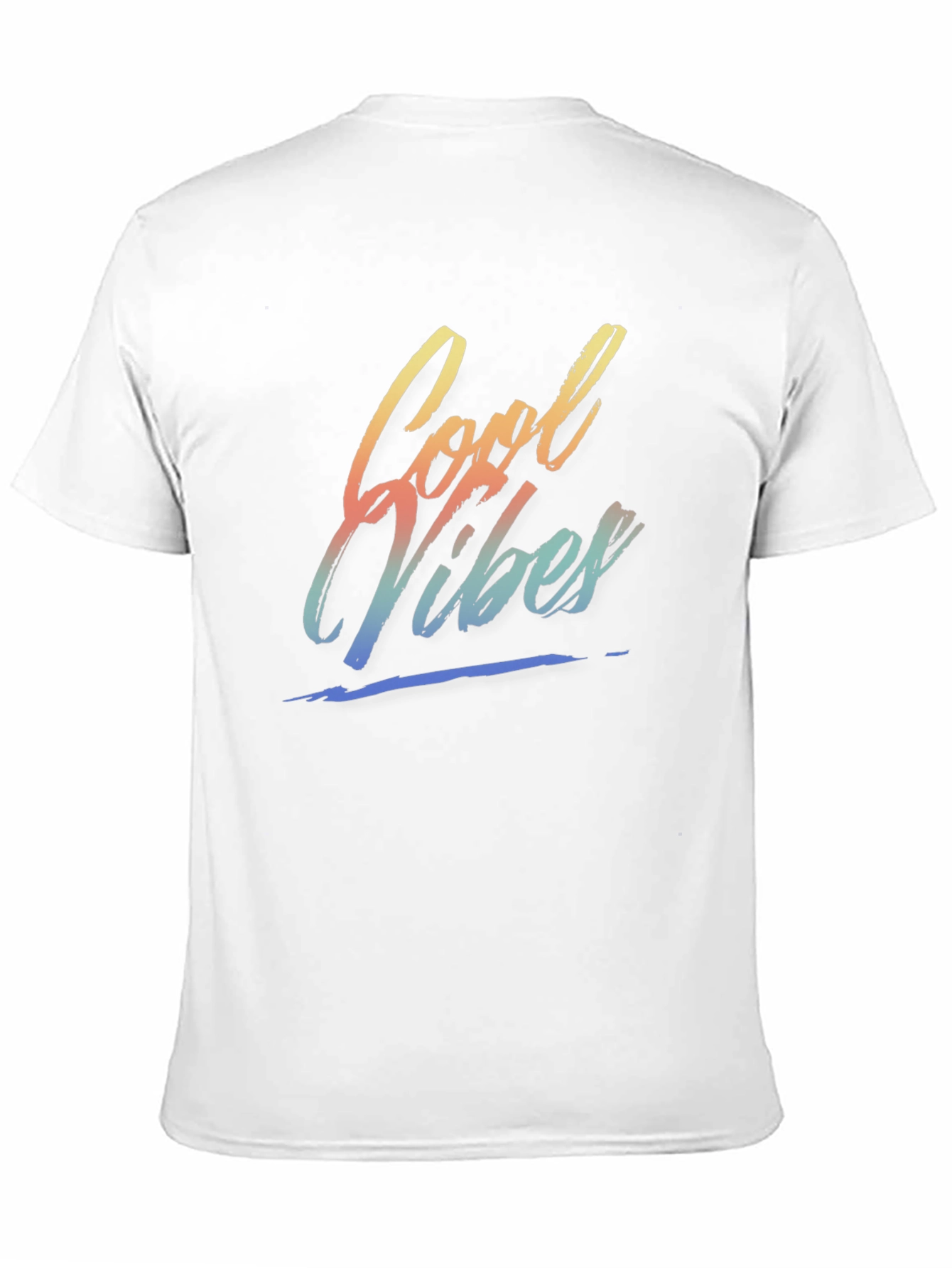 Cool Vibes Graphic Tee - Black Crew Neck T-Shirt