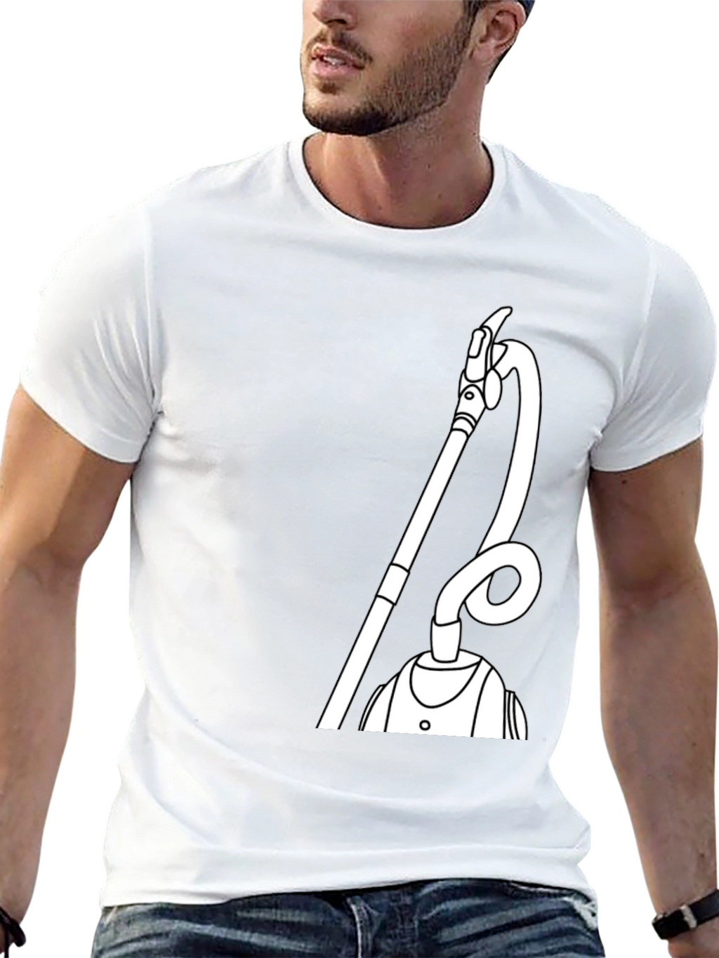 Funny Vacuum T-Shirt - Unique Graphic Tee