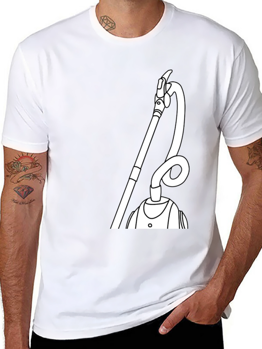 Funny Vacuum T-Shirt - Unique Graphic Tee