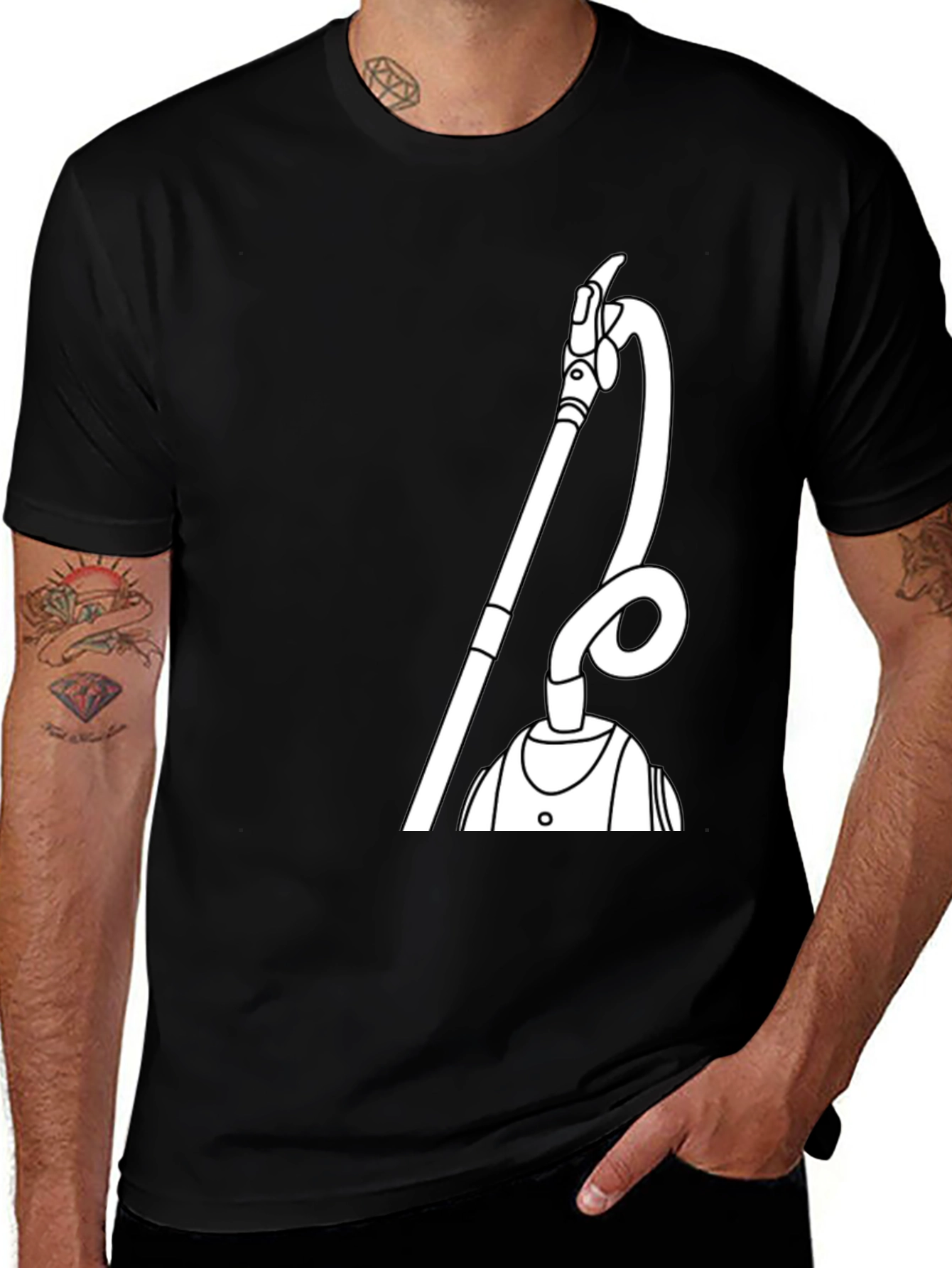 Funny Vacuum T-Shirt - Unique Graphic Tee