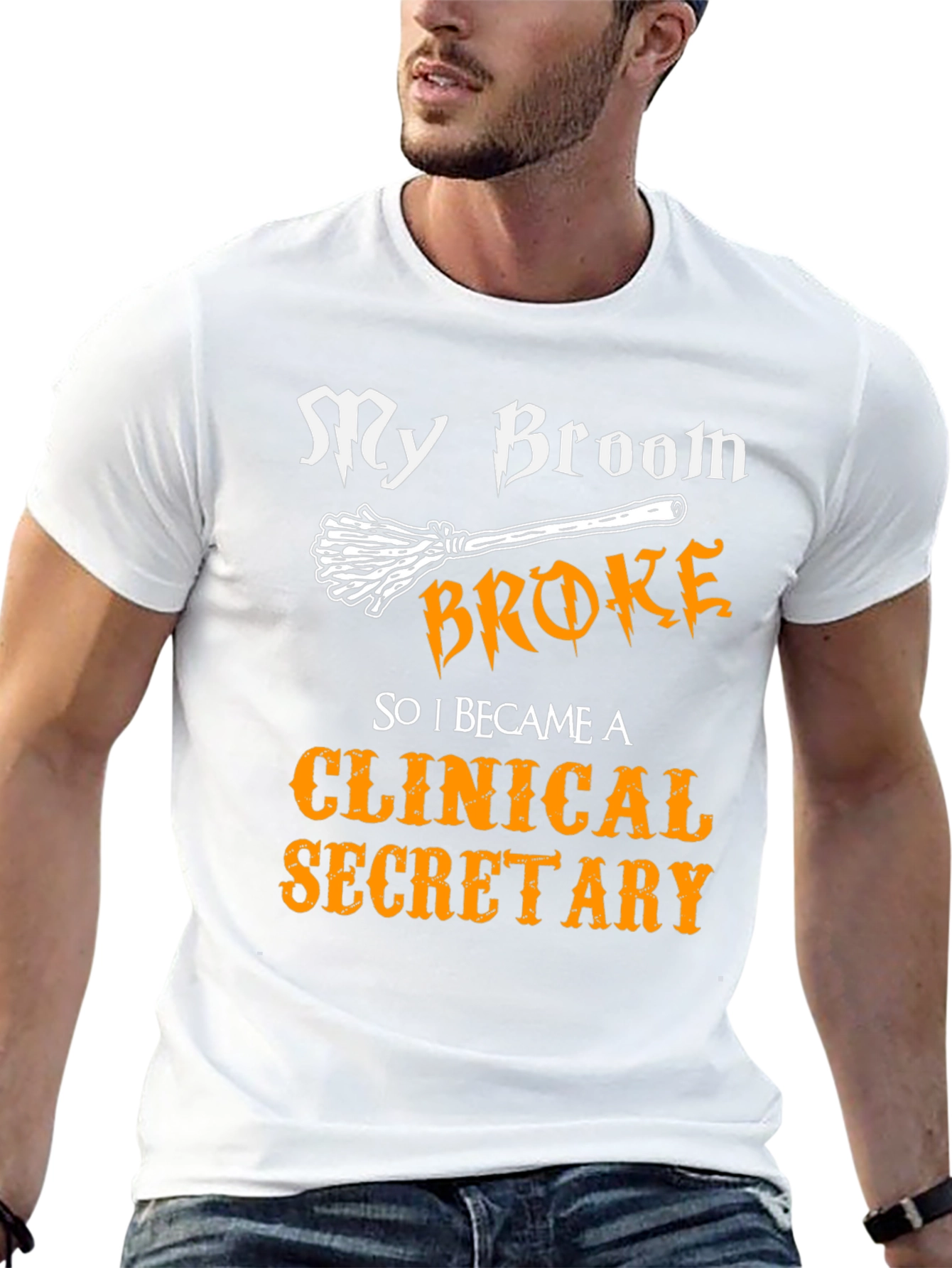 My Broom Broke Clinical Secretary T-Shirt