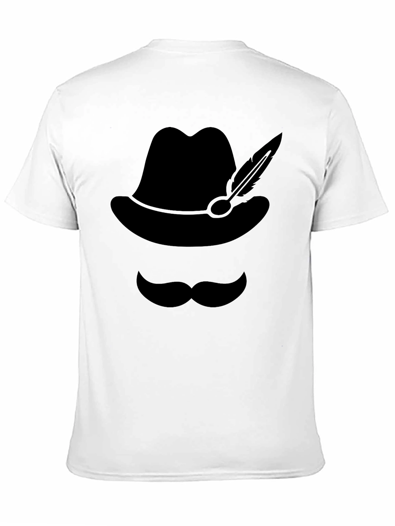 Oktoberfest Style Graphic Tee - Bavarian Hat & Mustache