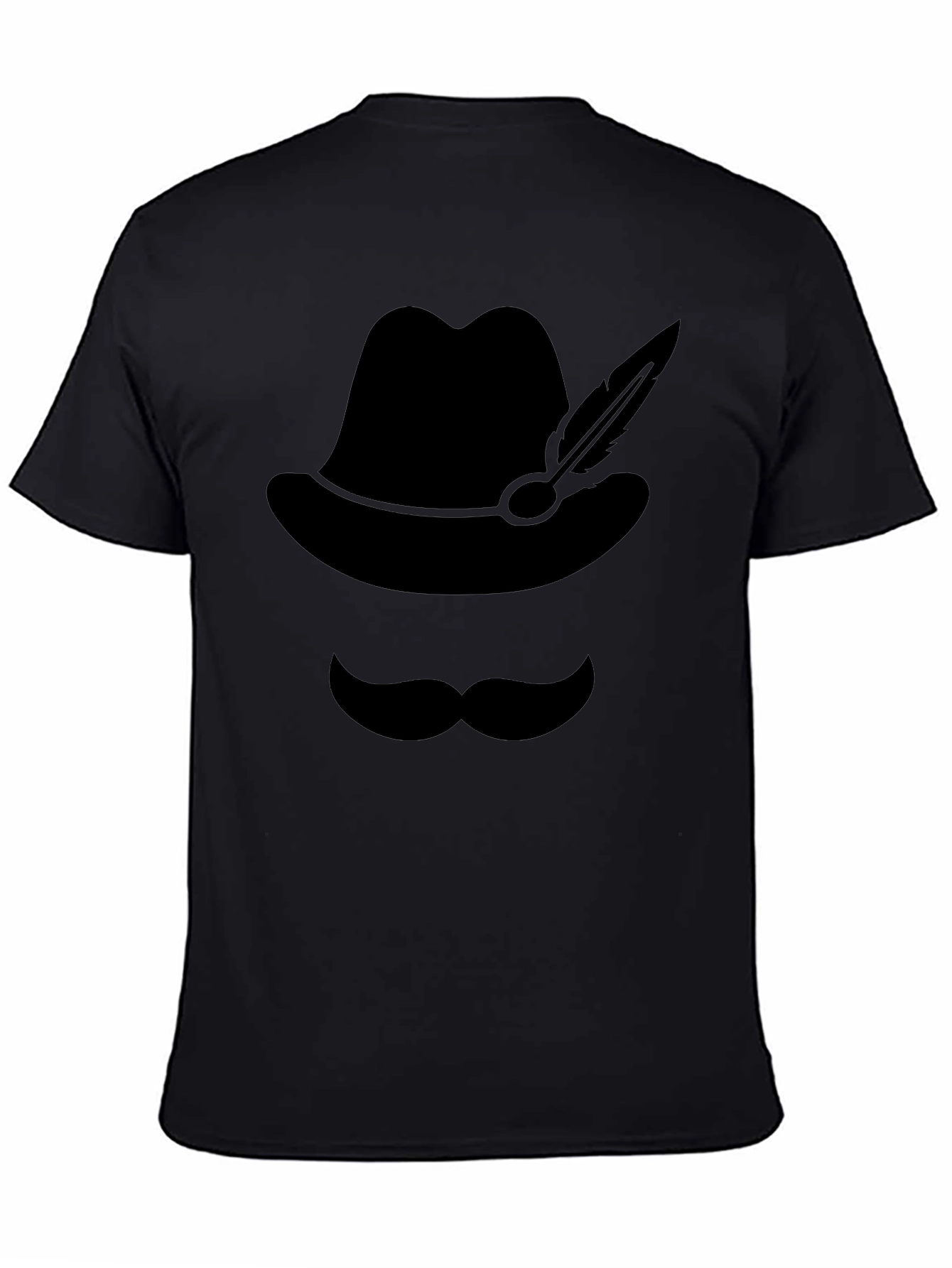 Oktoberfest Style Graphic Tee - Bavarian Hat & Mustache