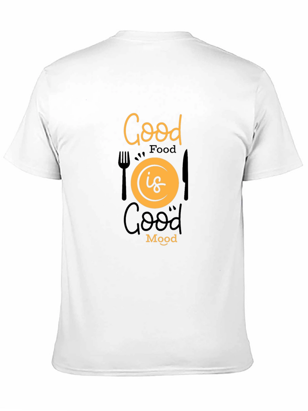 Good Food Good Mood Black Graphic Tee