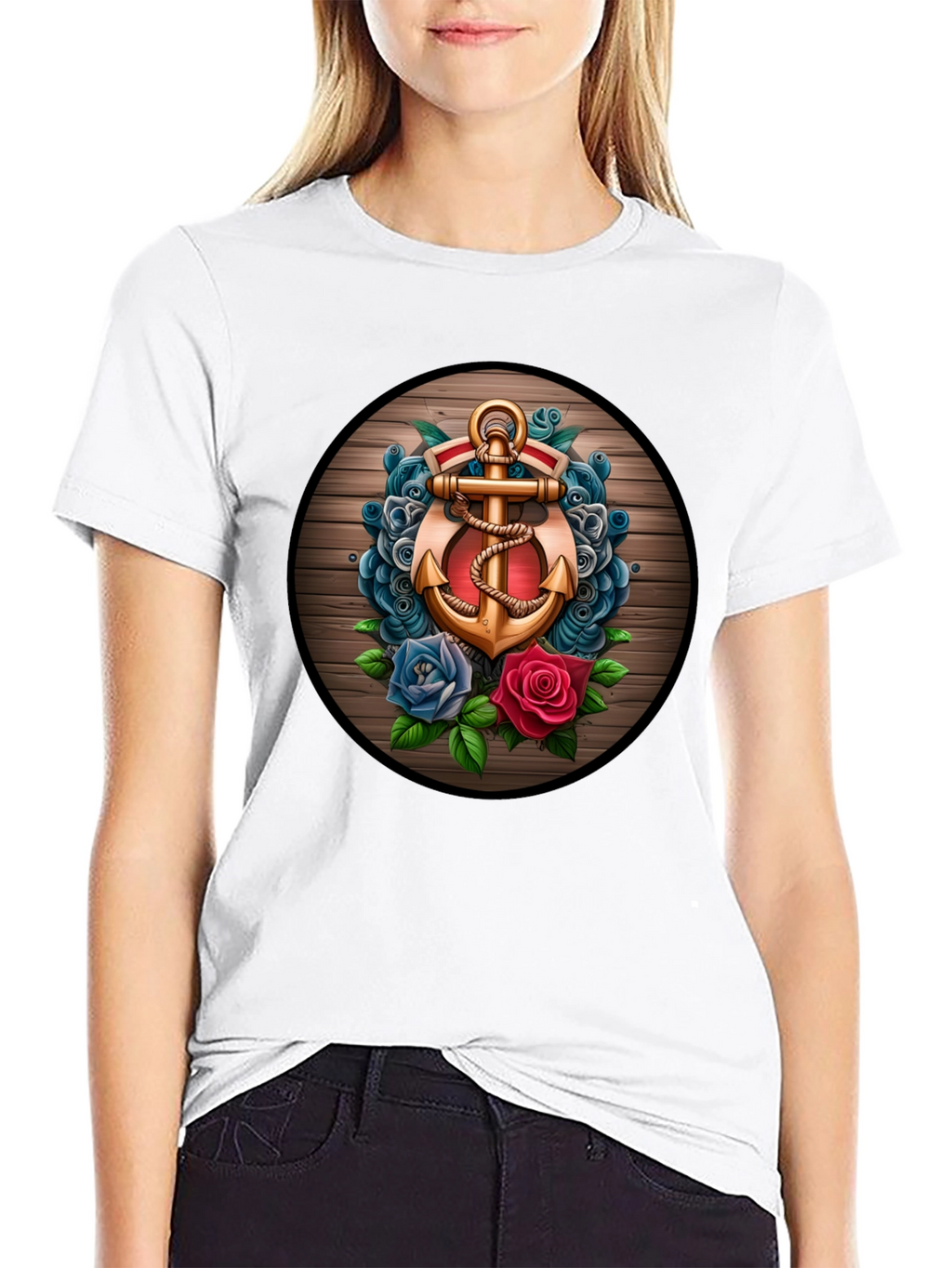 Anchor & Roses Graphic T-Shirt
